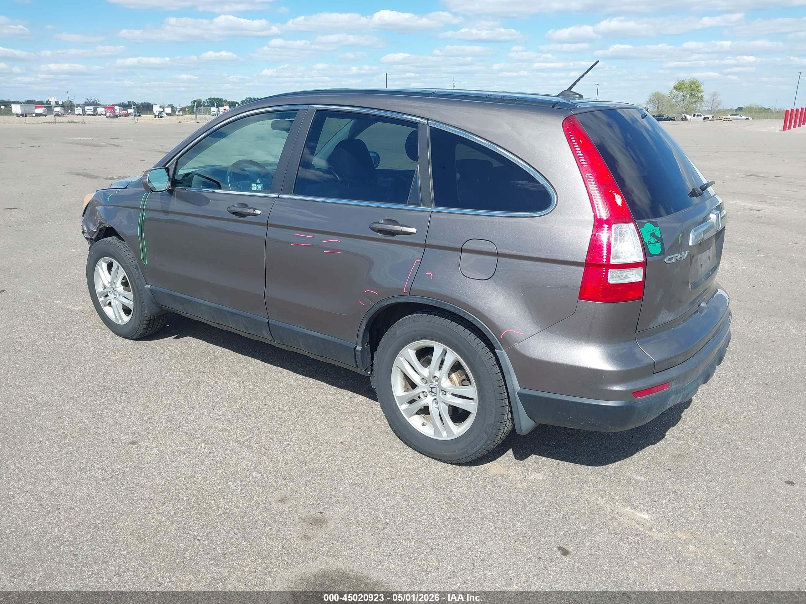 2011 Honda Cr-v Ex-l Beige vin: 5J6RE4H76BL001490