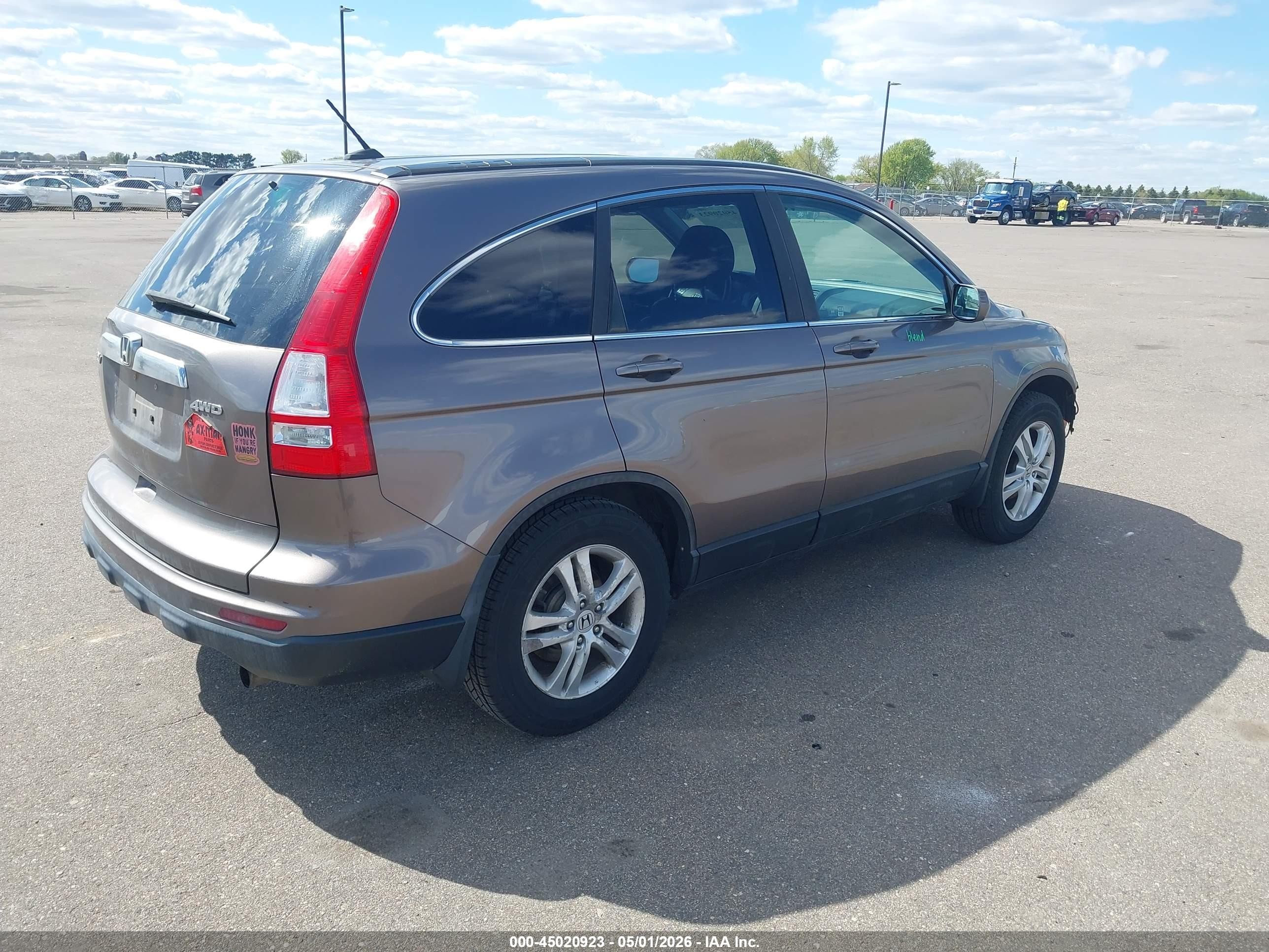 2011 Honda Cr-v Ex-l Beige vin: 5J6RE4H76BL001490