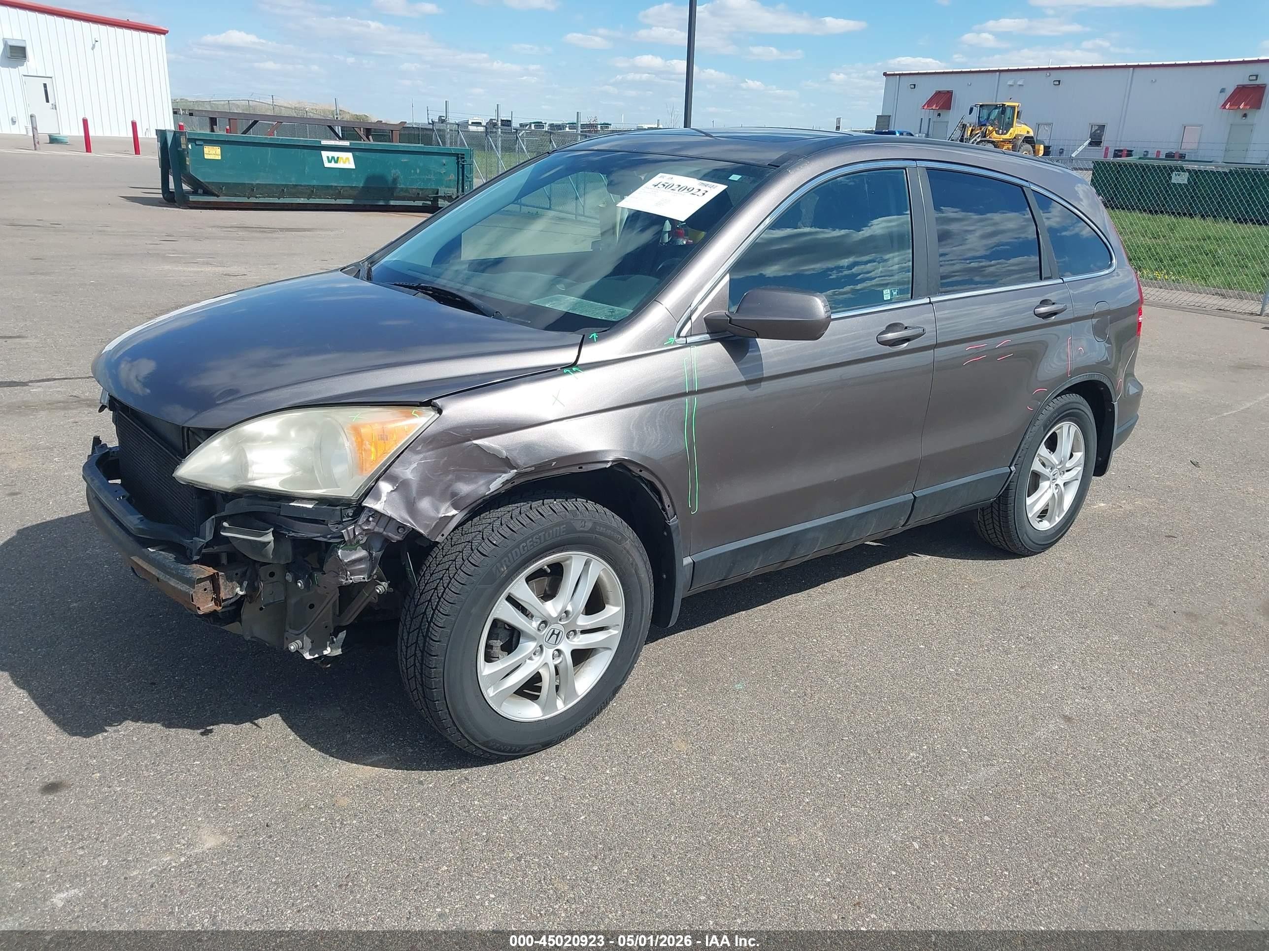 2011 Honda Cr-v Ex-l Beige vin: 5J6RE4H76BL001490