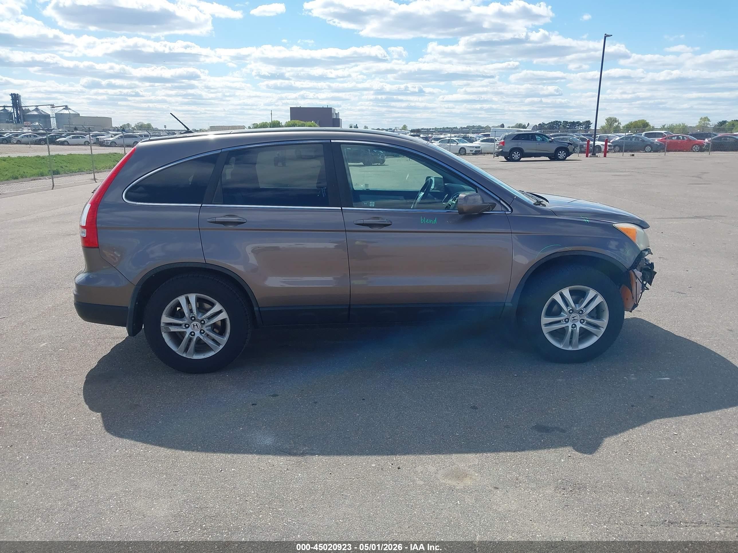 2011 Honda Cr-v Ex-l Beige vin: 5J6RE4H76BL001490