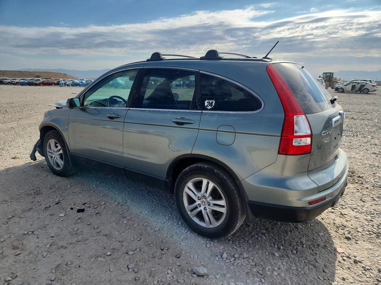 2011 Honda Cr-v Exl Green vin: 5J6RE4H76BL015325