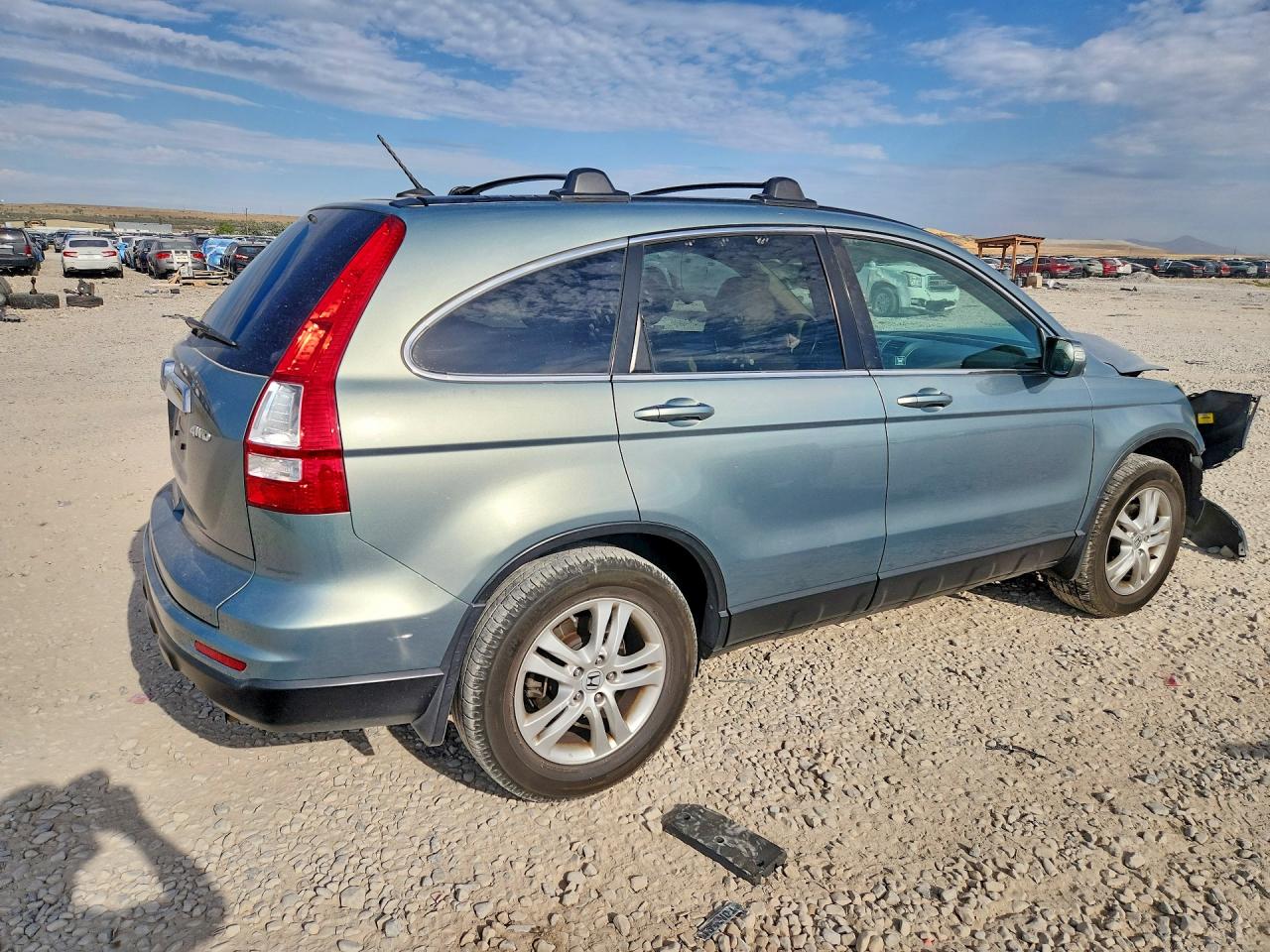 2011 Honda Cr-v Exl Green vin: 5J6RE4H76BL015325