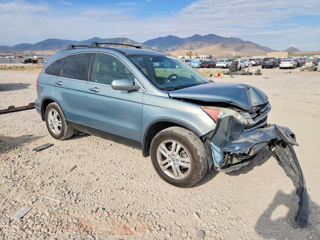 2011 Honda Cr-v Exl Green vin: 5J6RE4H76BL015325