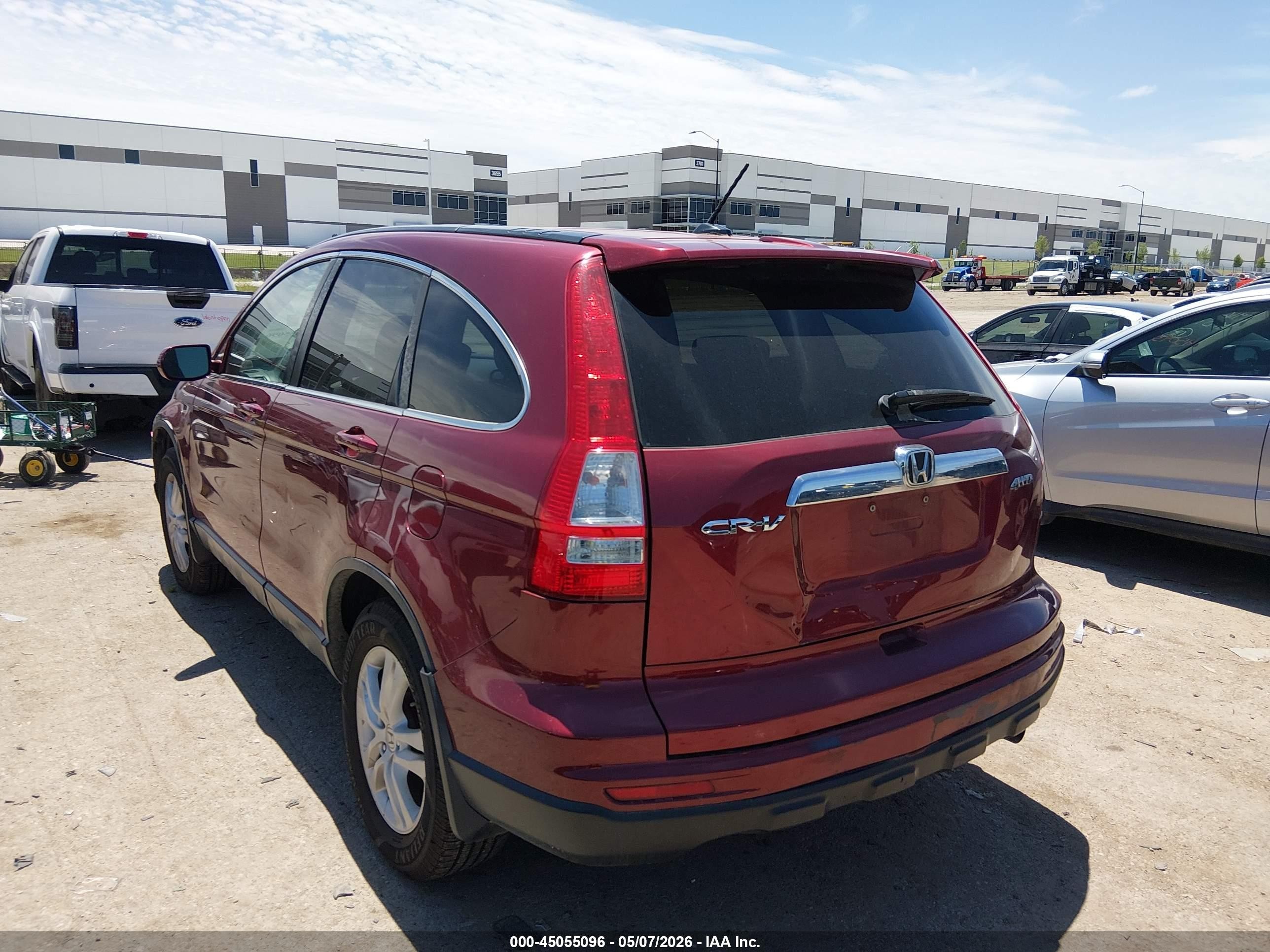 2011 Honda Cr-v Ex-l Бордовый vin: 5J6RE4H76BL034599