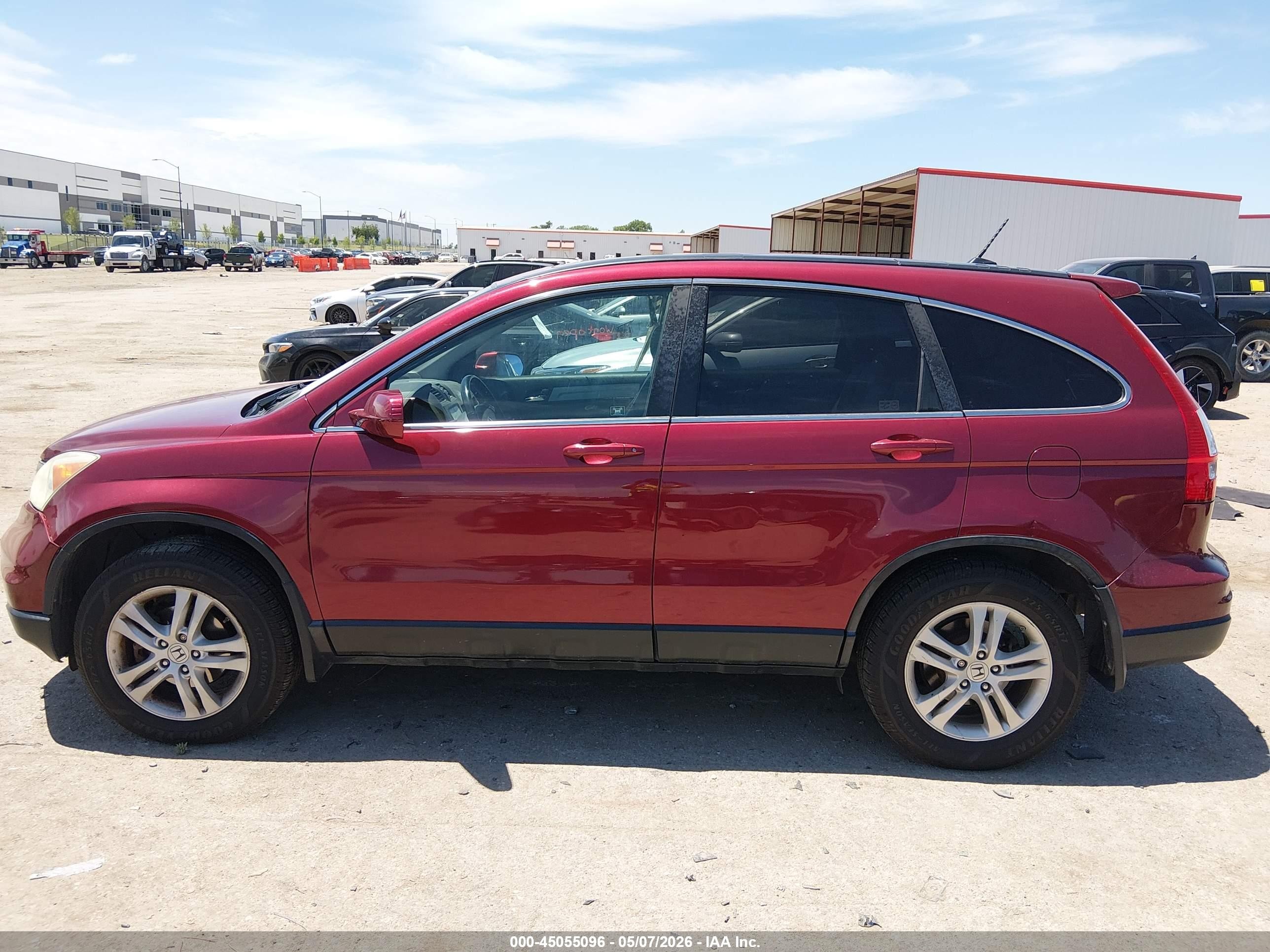 2011 Honda Cr-v Ex-l Бордовый vin: 5J6RE4H76BL034599