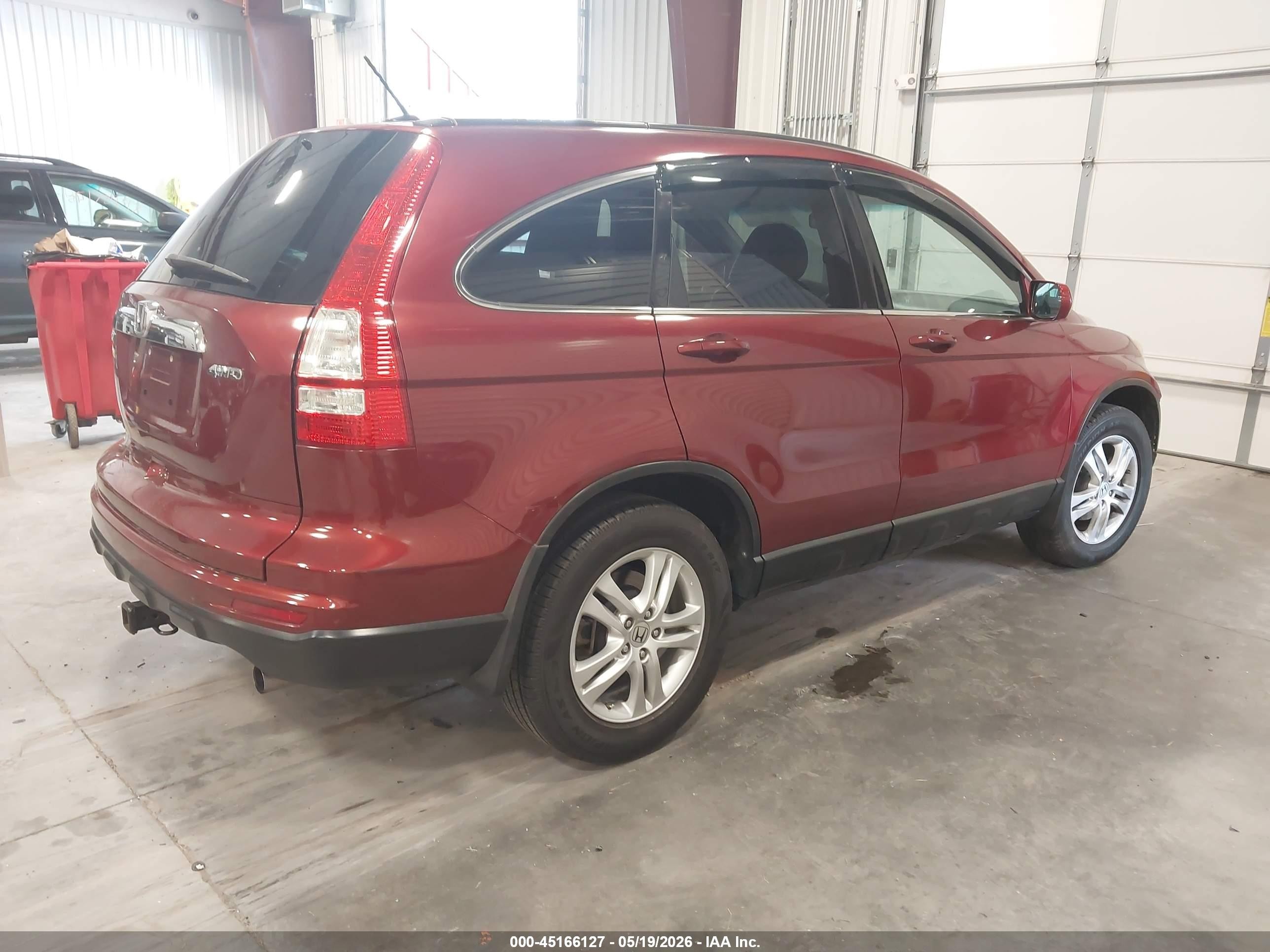 2011 Honda Cr-v Ex-l Red vin: 5J6RE4H76BL062788