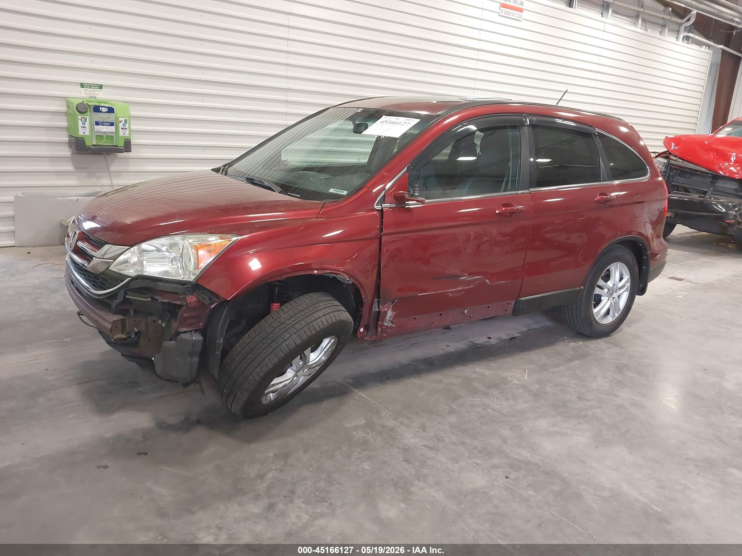 2011 Honda Cr-v Ex-l Red vin: 5J6RE4H76BL062788