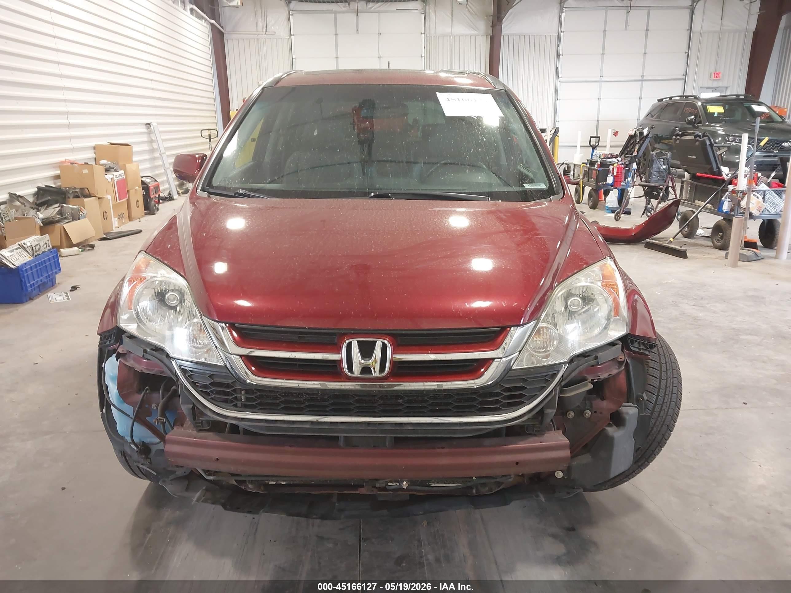 2011 Honda Cr-v Ex-l Red vin: 5J6RE4H76BL062788