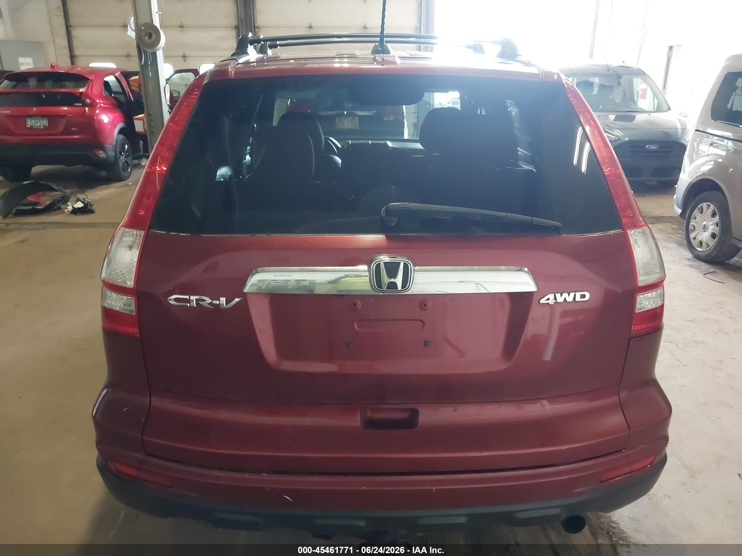 2011 Honda Cr-v Ex-l Red vin: 5J6RE4H76BL068719