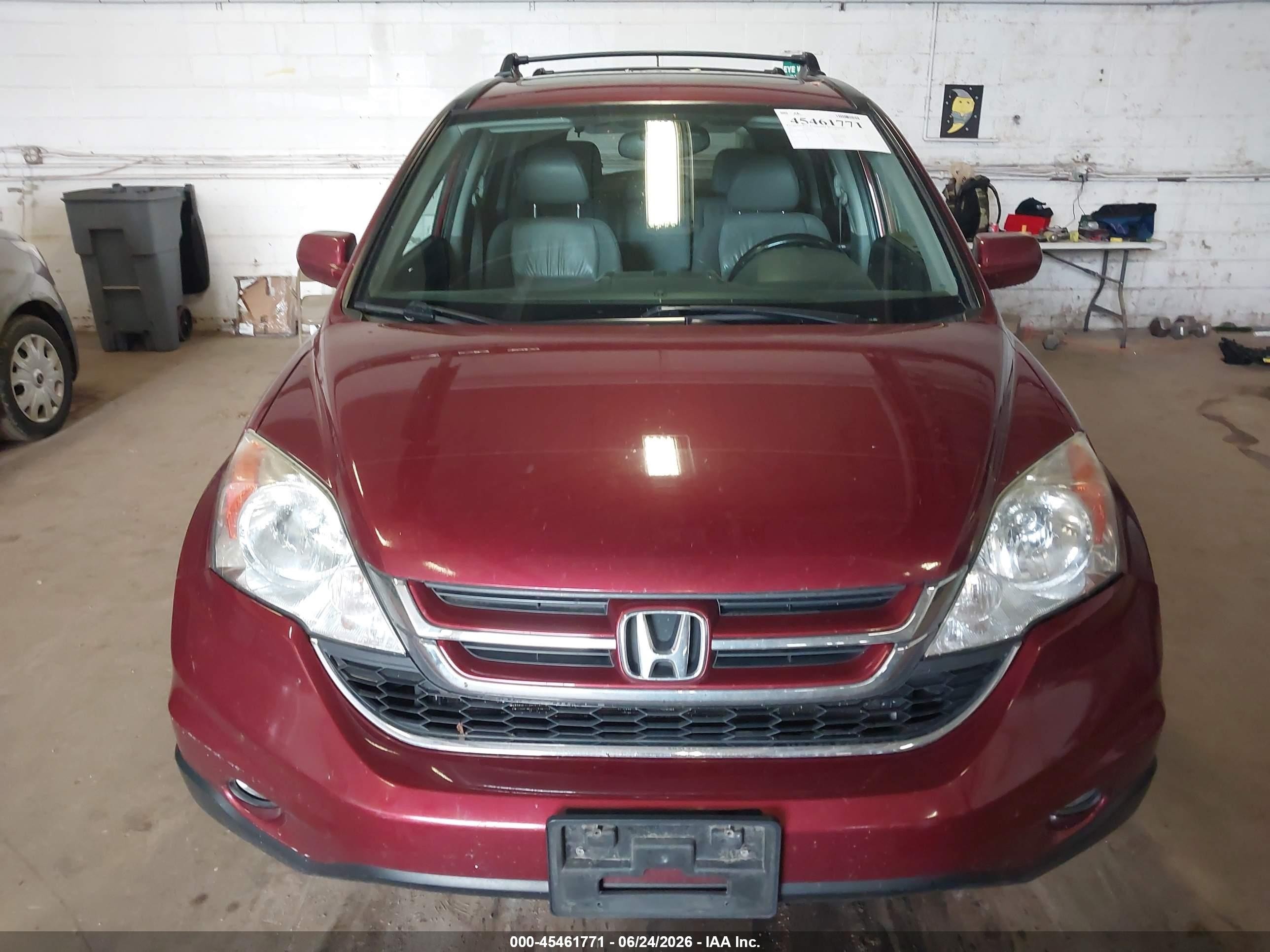 2011 Honda Cr-v Ex-l Red vin: 5J6RE4H76BL068719