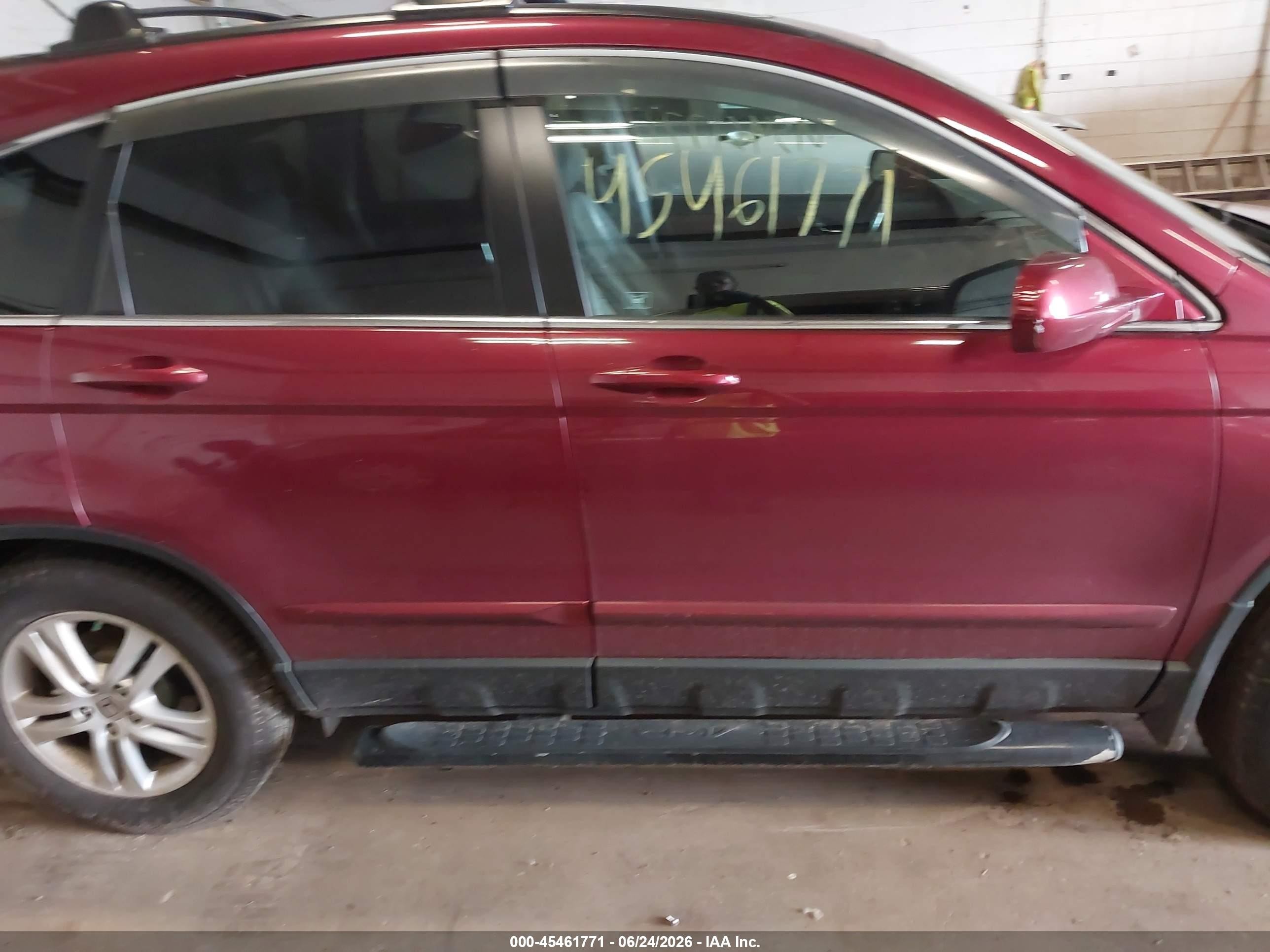 2011 Honda Cr-v Ex-l Red vin: 5J6RE4H76BL068719