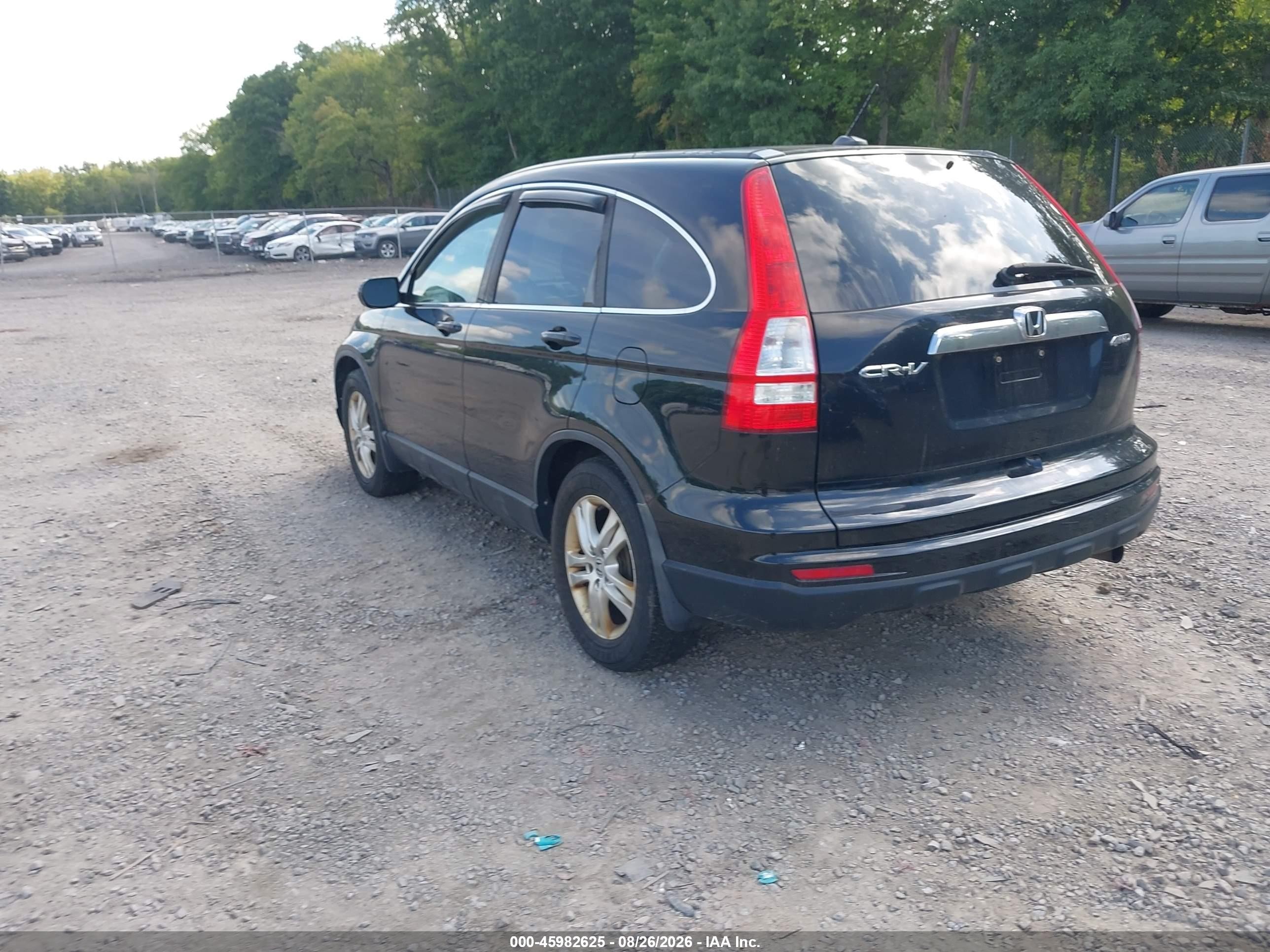 2011 Honda Cr-v Ex-l Black vin: 5J6RE4H76BL071328