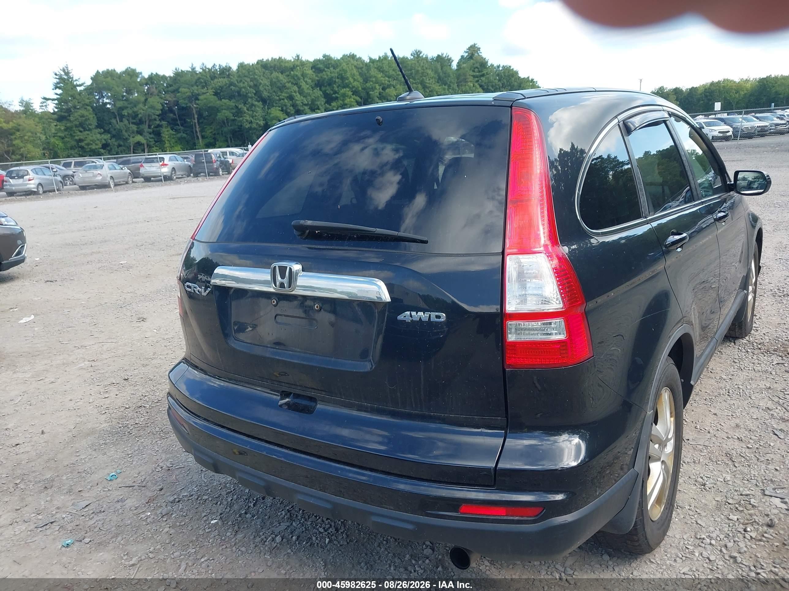 2011 Honda Cr-v Ex-l Black vin: 5J6RE4H76BL071328
