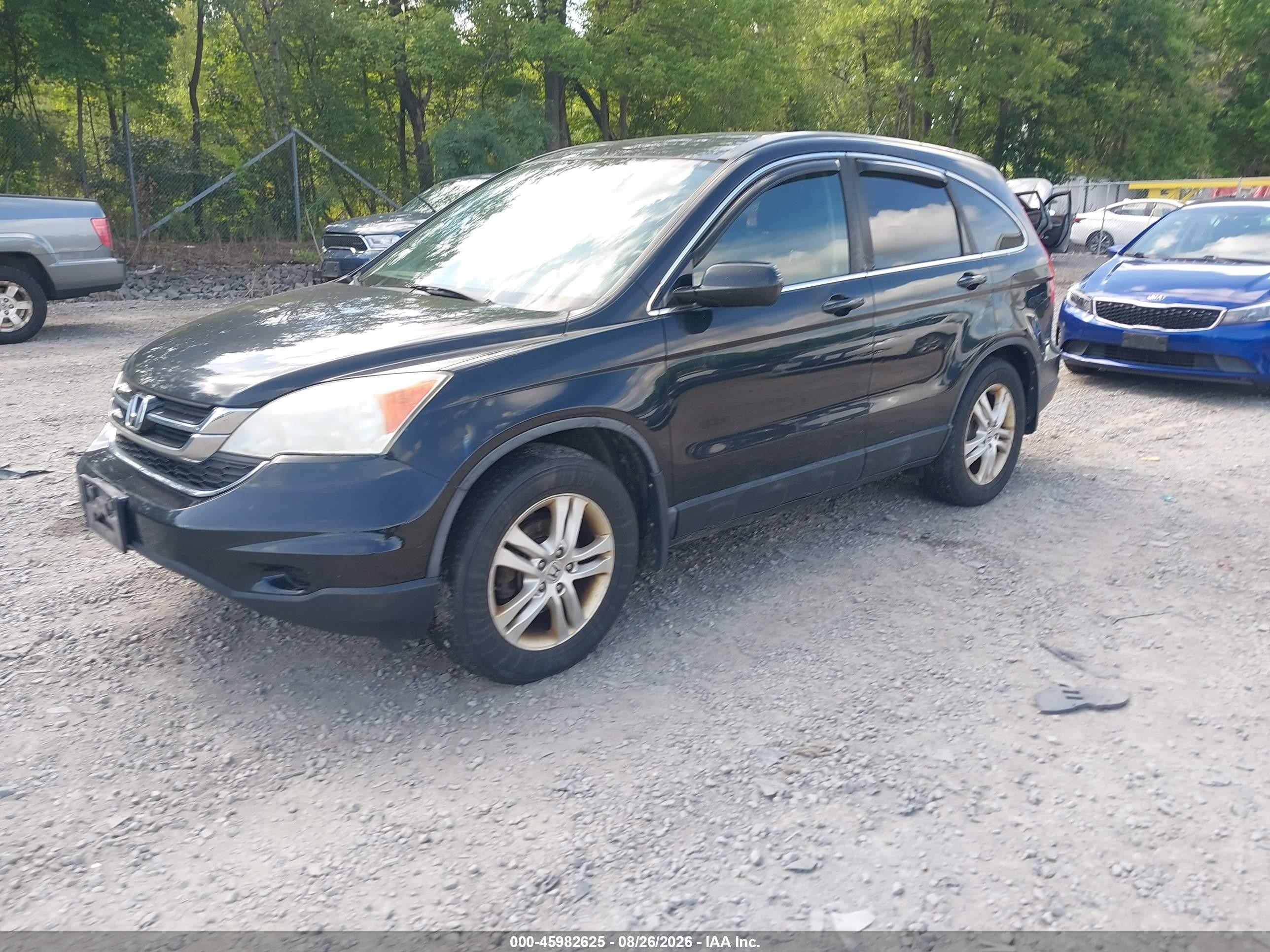 2011 Honda Cr-v Ex-l Black vin: 5J6RE4H76BL071328