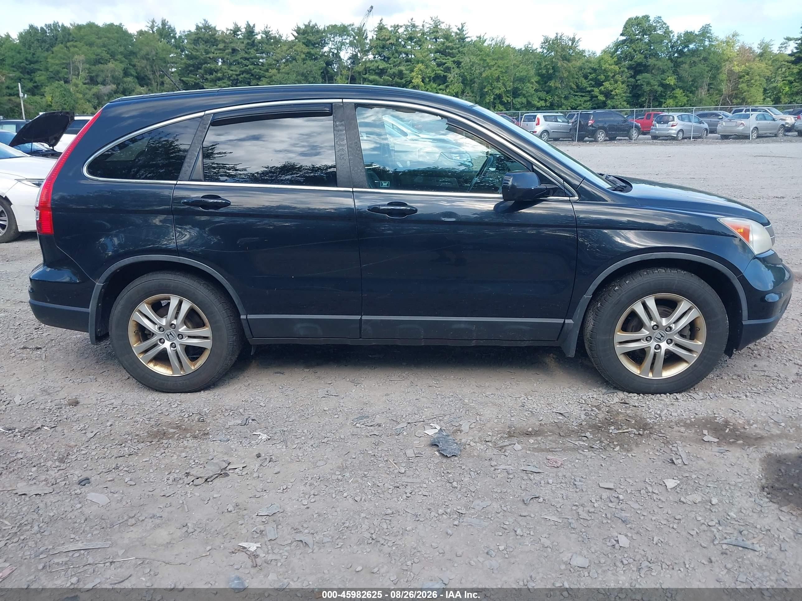 2011 Honda Cr-v Ex-l Black vin: 5J6RE4H76BL071328