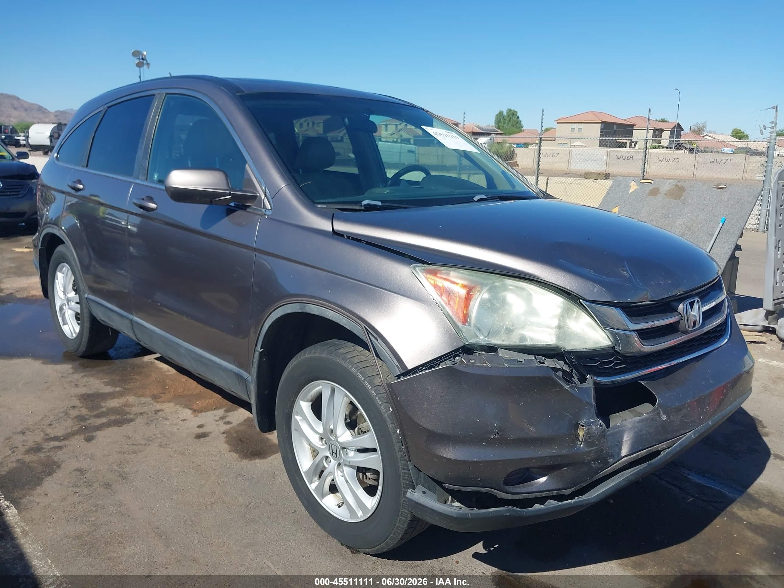 2011 Honda Cr-v Ex-l Gray vin: 5J6RE4H76BL082944