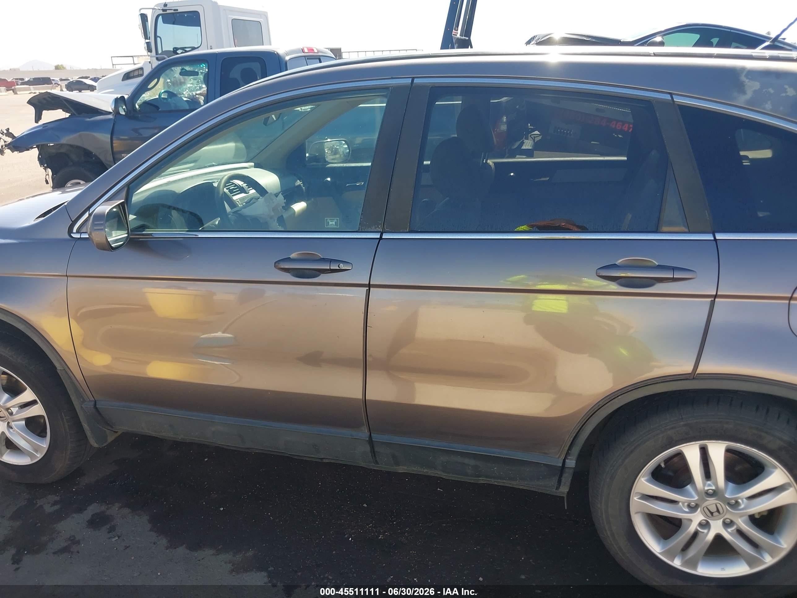 2011 Honda Cr-v Ex-l Gray vin: 5J6RE4H76BL082944