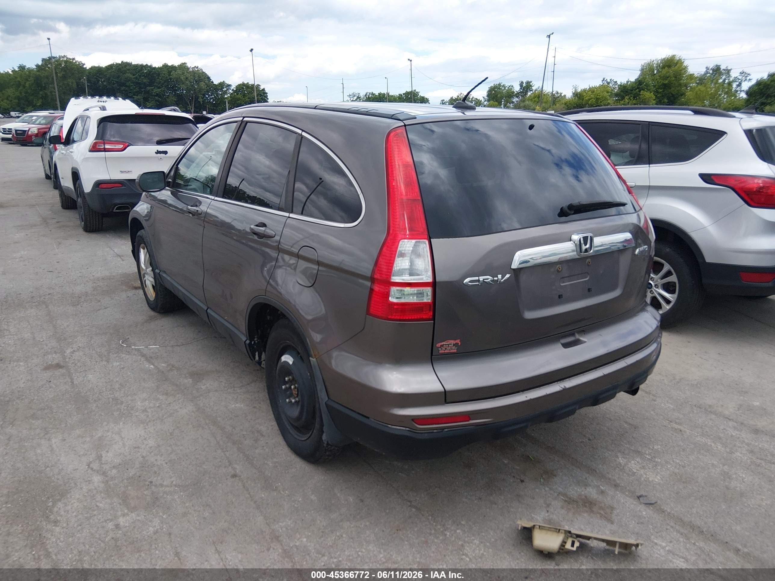2011 Honda Cr-v Ex-l Gray vin: 5J6RE4H76BL093328