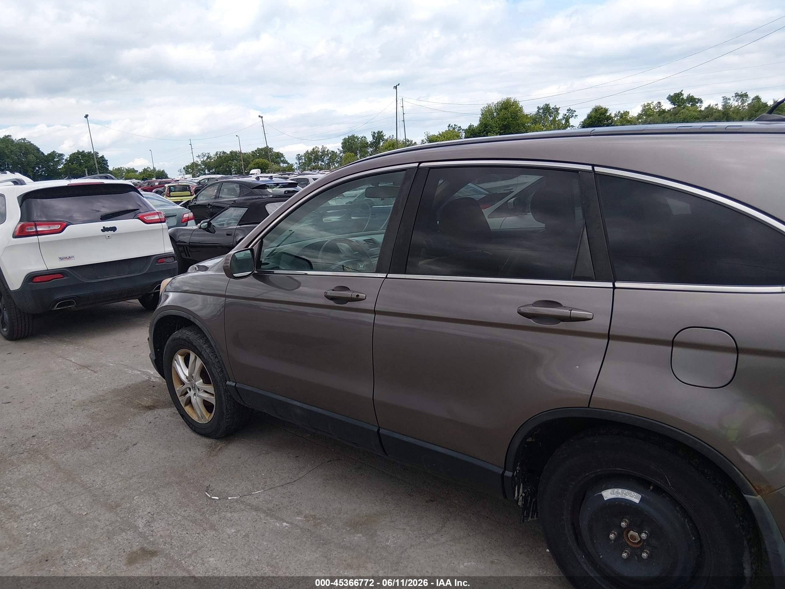 2011 Honda Cr-v Ex-l Gray vin: 5J6RE4H76BL093328