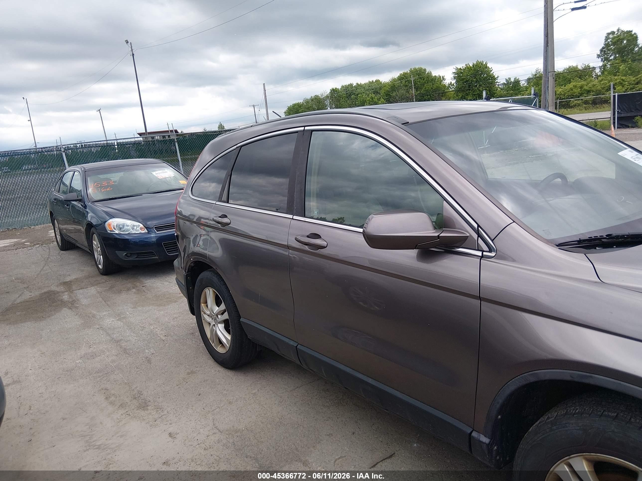 2011 Honda Cr-v Ex-l Gray vin: 5J6RE4H76BL093328