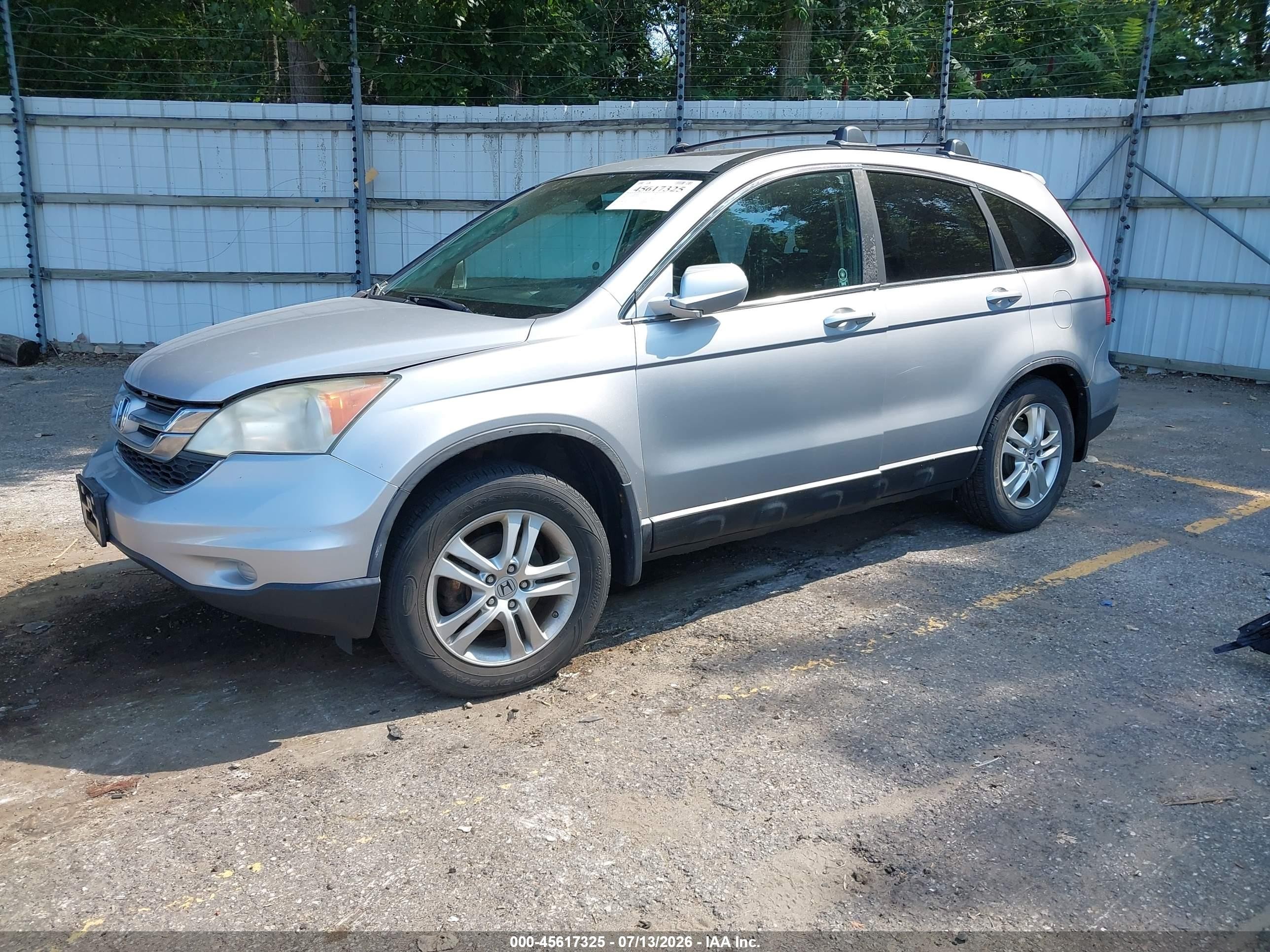 2011 Honda Cr-v Ex-l Silver vin: 5J6RE4H76BL815848