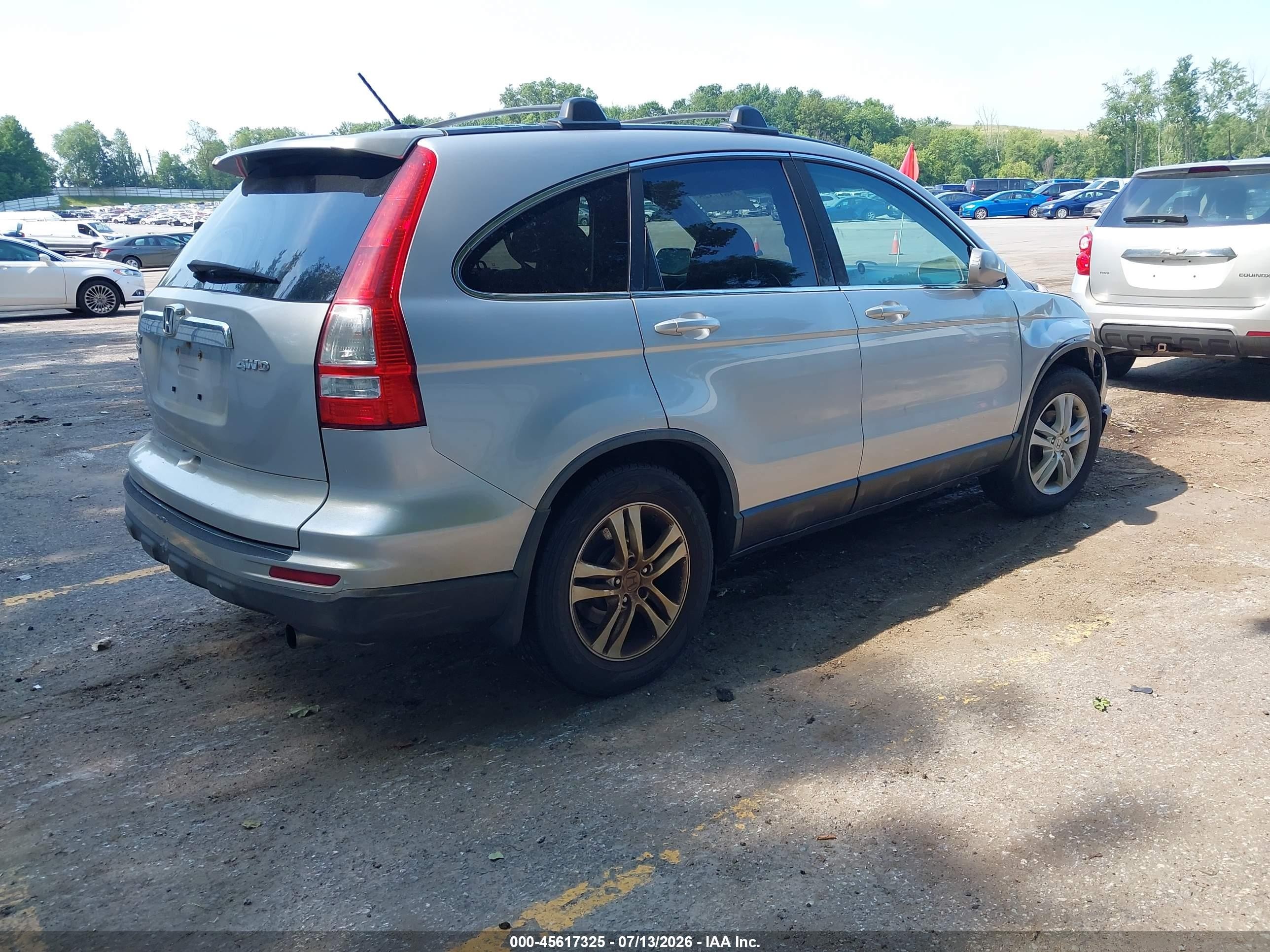 2011 Honda Cr-v Ex-l Silver vin: 5J6RE4H76BL815848