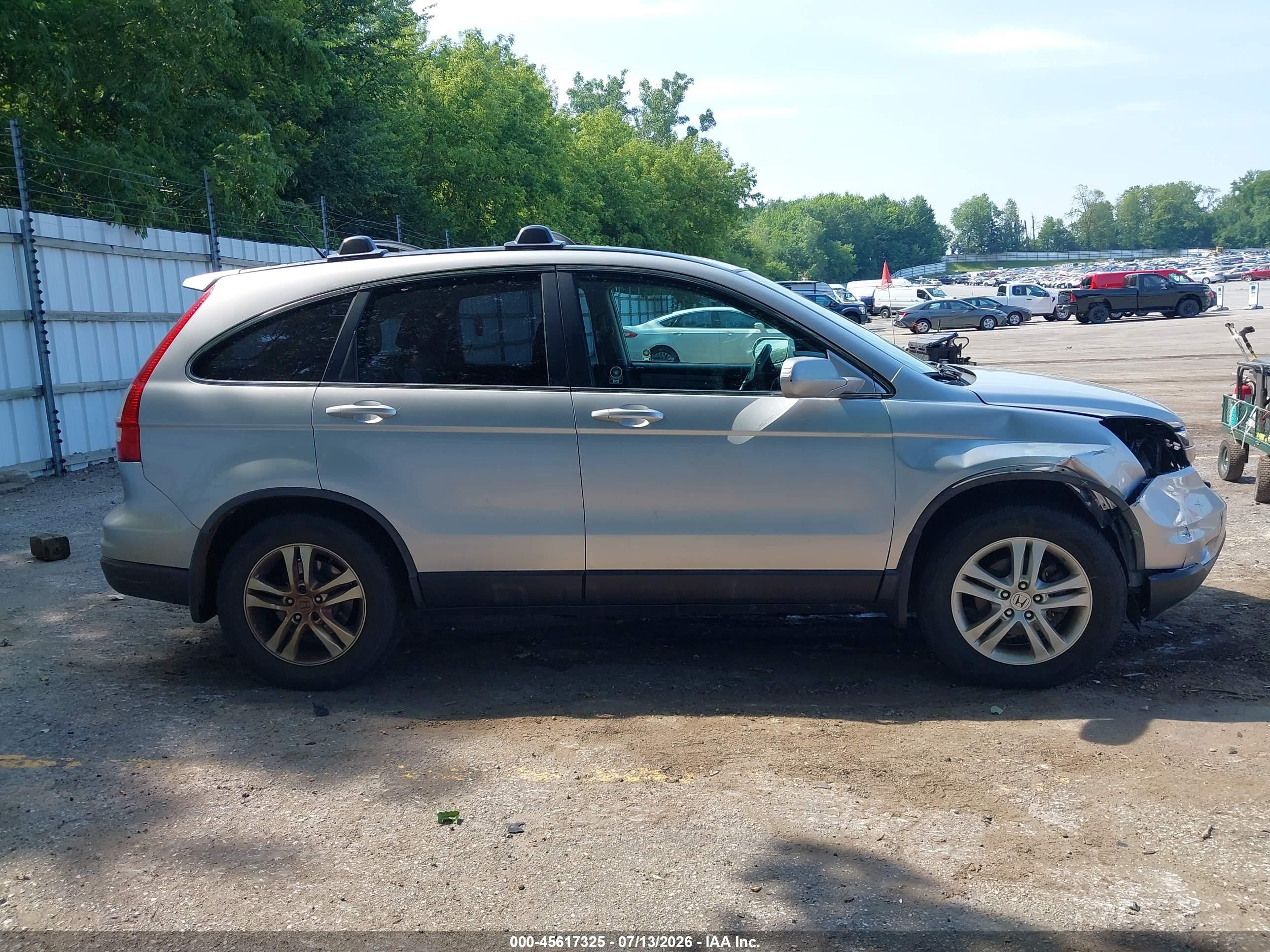 2011 Honda Cr-v Ex-l Silver vin: 5J6RE4H76BL815848