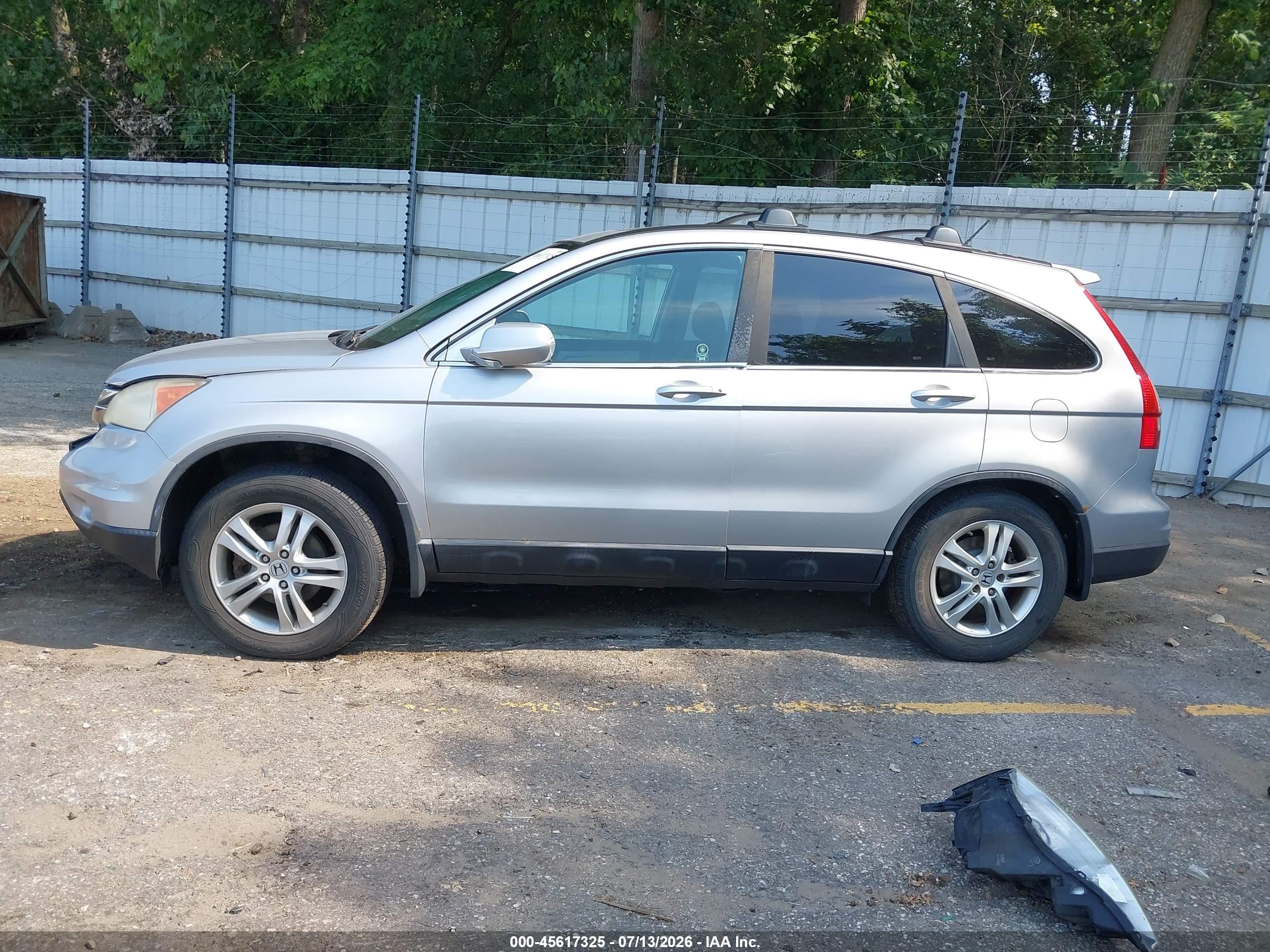2011 Honda Cr-v Ex-l Silver vin: 5J6RE4H76BL815848