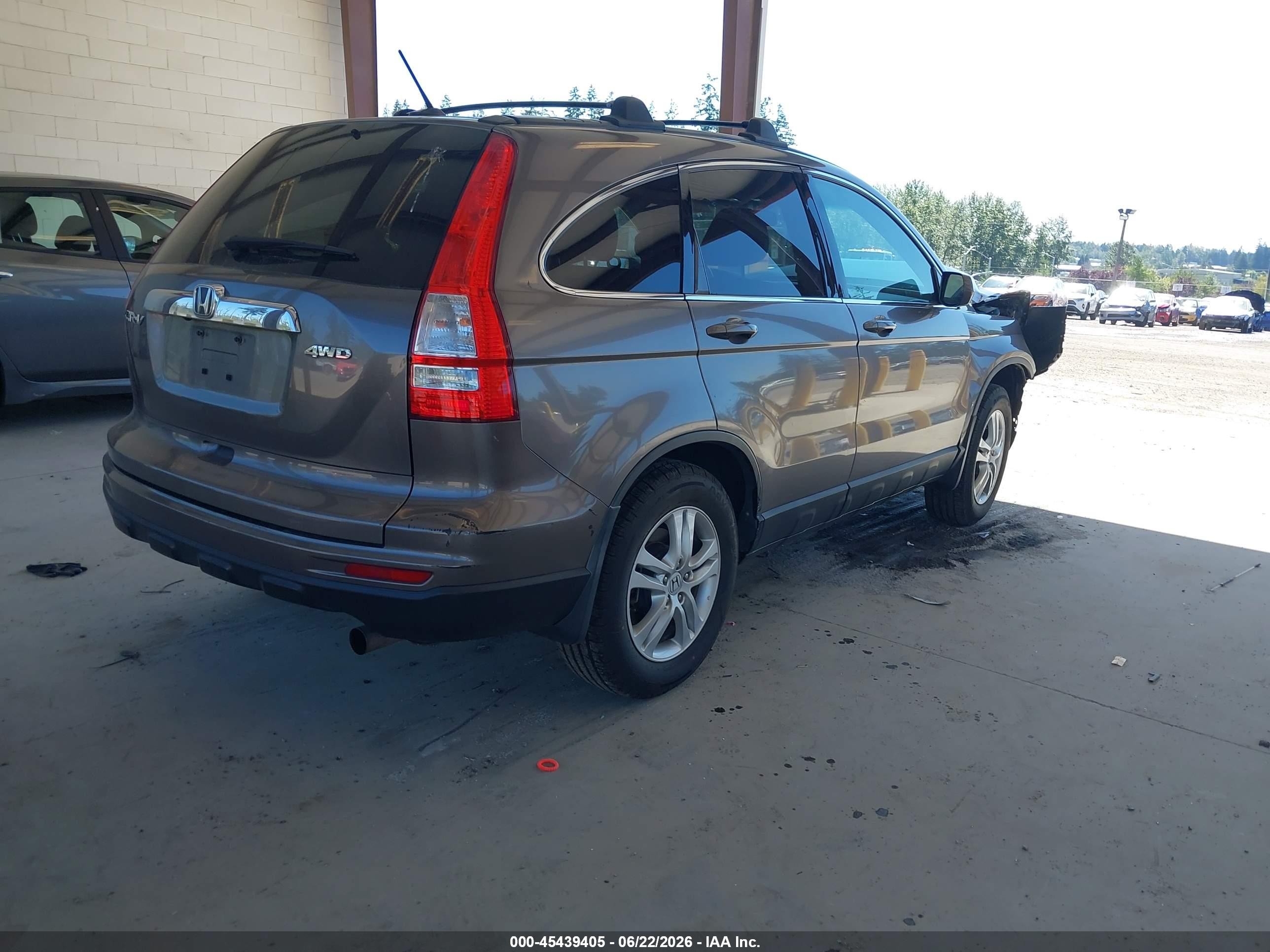 2010 Honda Cr-v Ex-l Gray vin: 5J6RE4H77AL000671