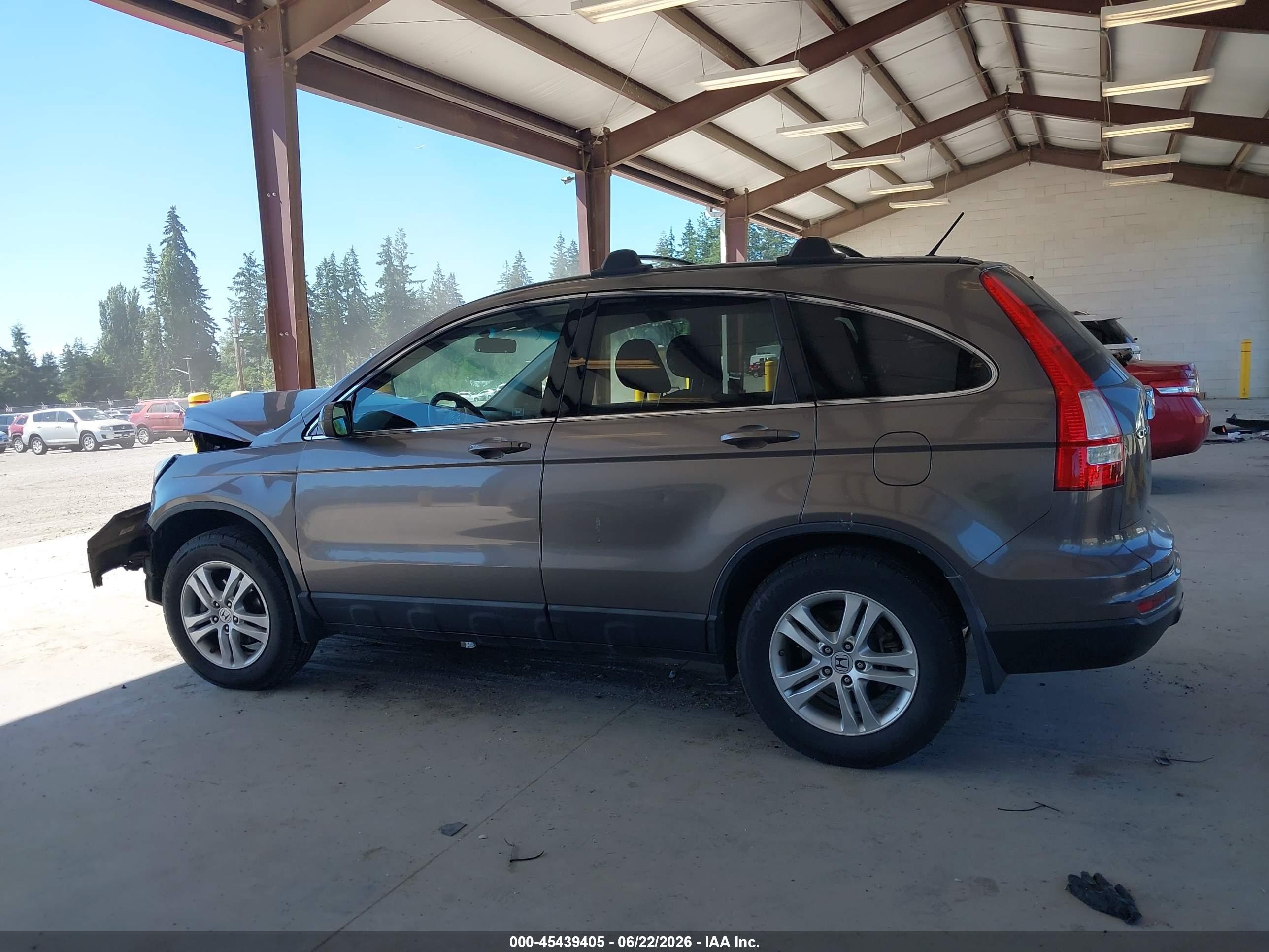 2010 Honda Cr-v Ex-l Gray vin: 5J6RE4H77AL000671
