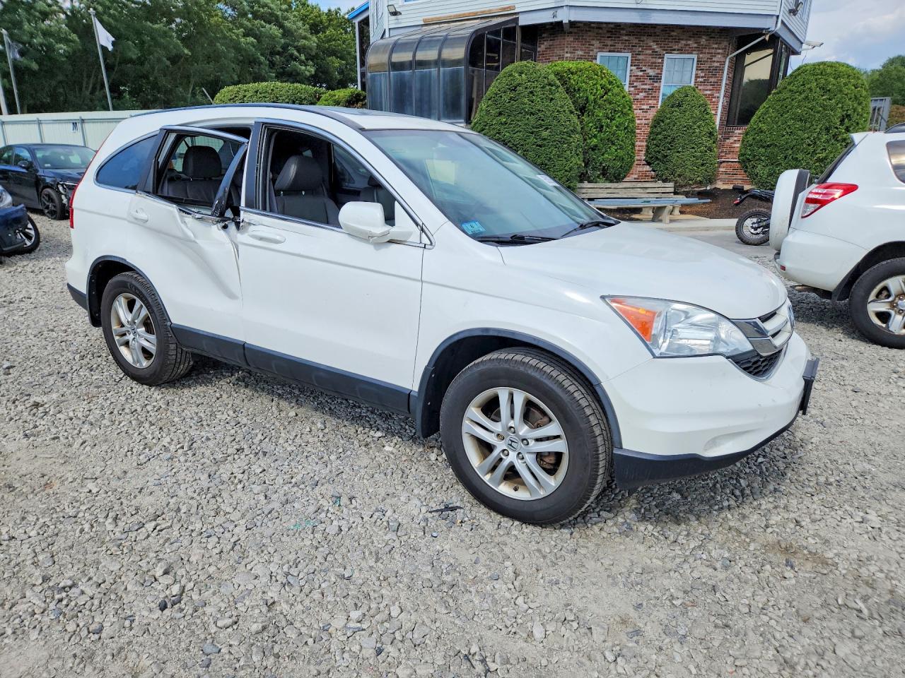 2010 Honda Cr-v Exl White vin: 5J6RE4H77AL011184