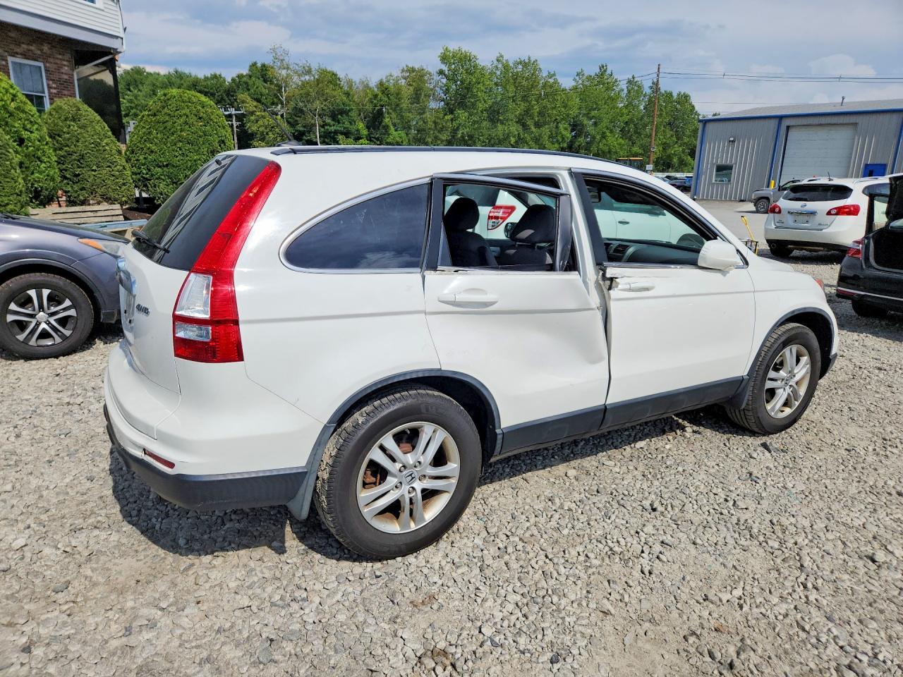 2010 Honda Cr-v Exl White vin: 5J6RE4H77AL011184