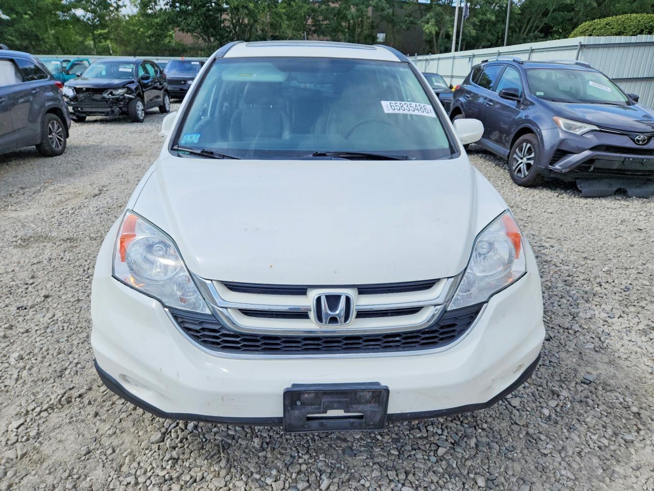2010 Honda Cr-v Exl White vin: 5J6RE4H77AL011184