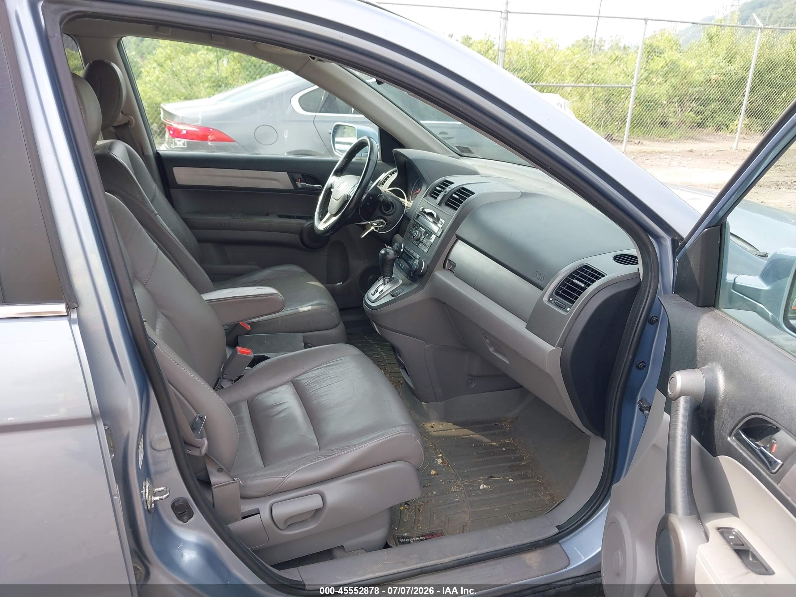 2010 Honda Cr-v Ex-l Light Blue vin: 5J6RE4H77AL015137