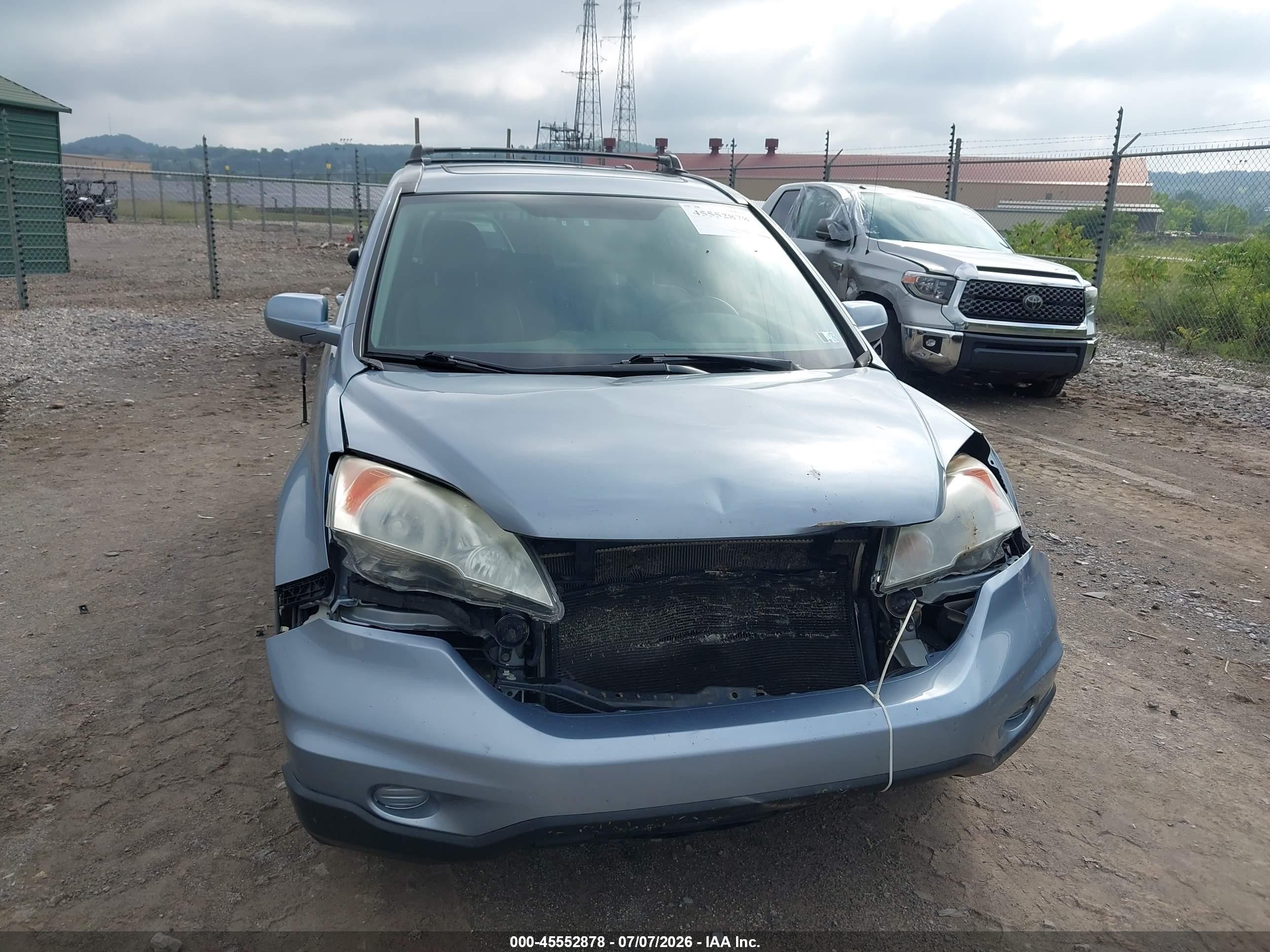2010 Honda Cr-v Ex-l Light Blue vin: 5J6RE4H77AL015137
