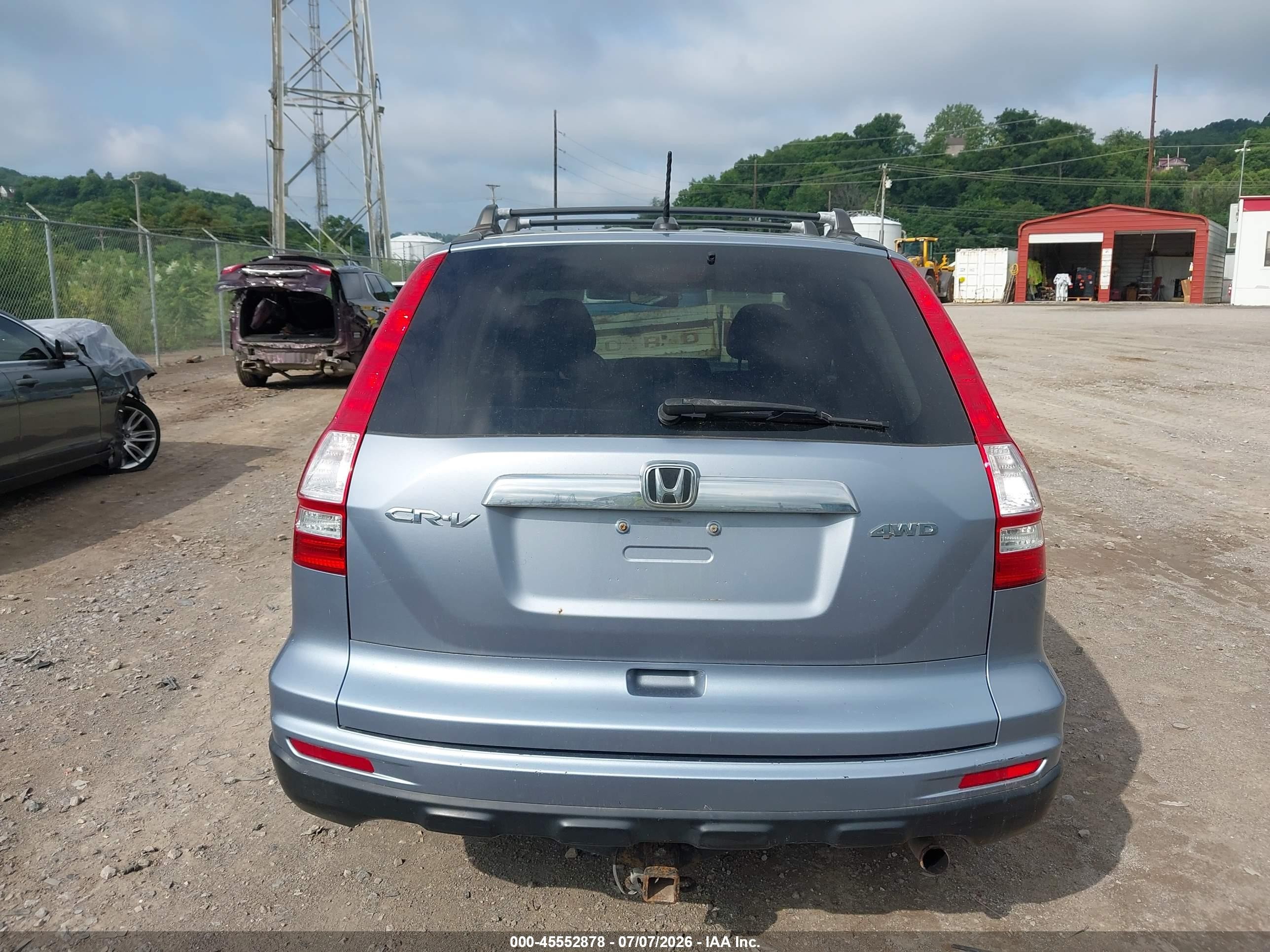 2010 Honda Cr-v Ex-l Light Blue vin: 5J6RE4H77AL015137