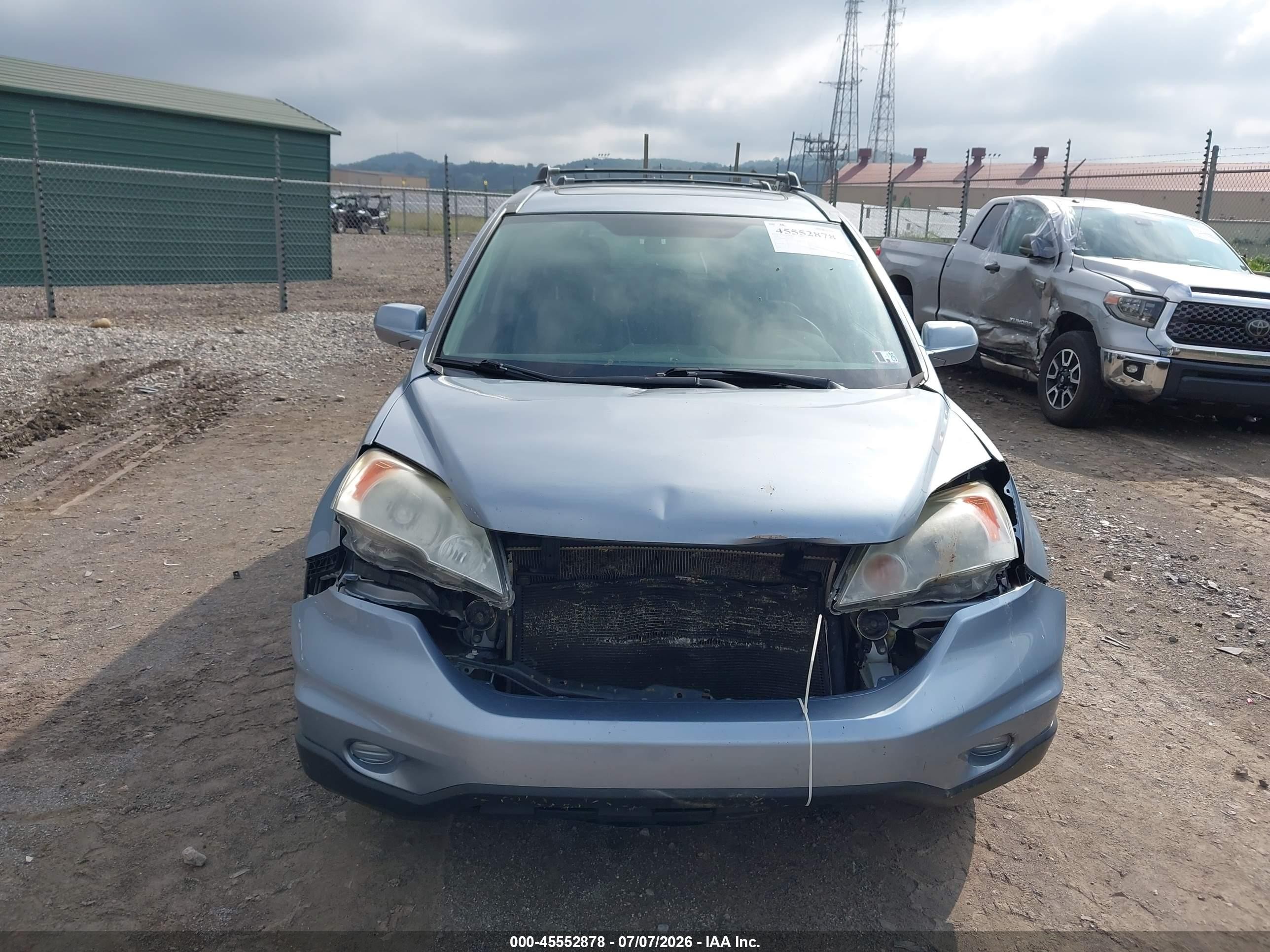 2010 Honda Cr-v Ex-l Light Blue vin: 5J6RE4H77AL015137