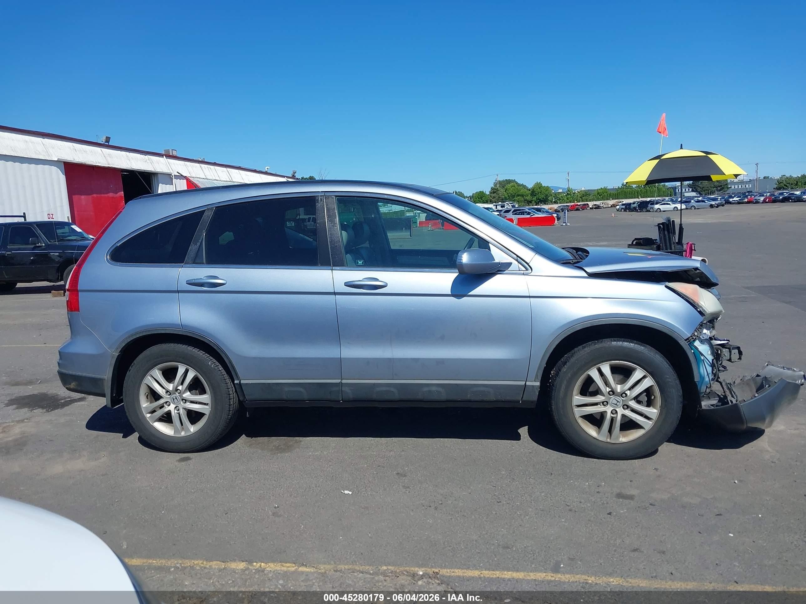 2010 Honda Cr-v Ex-l Light Blue vin: 5J6RE4H77AL019480