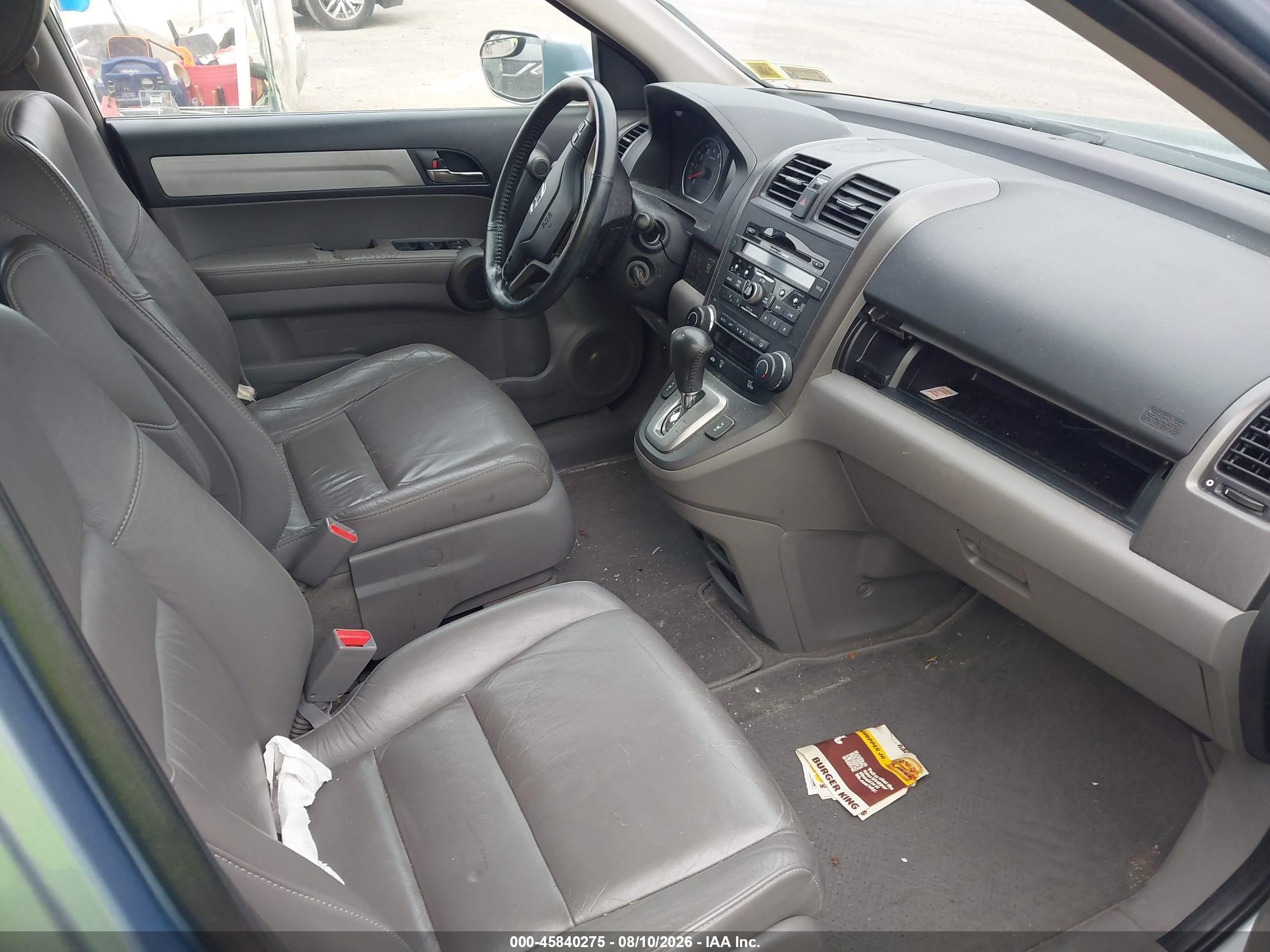 2010 Honda Cr-v Ex-l Blue vin: 5J6RE4H77AL020998