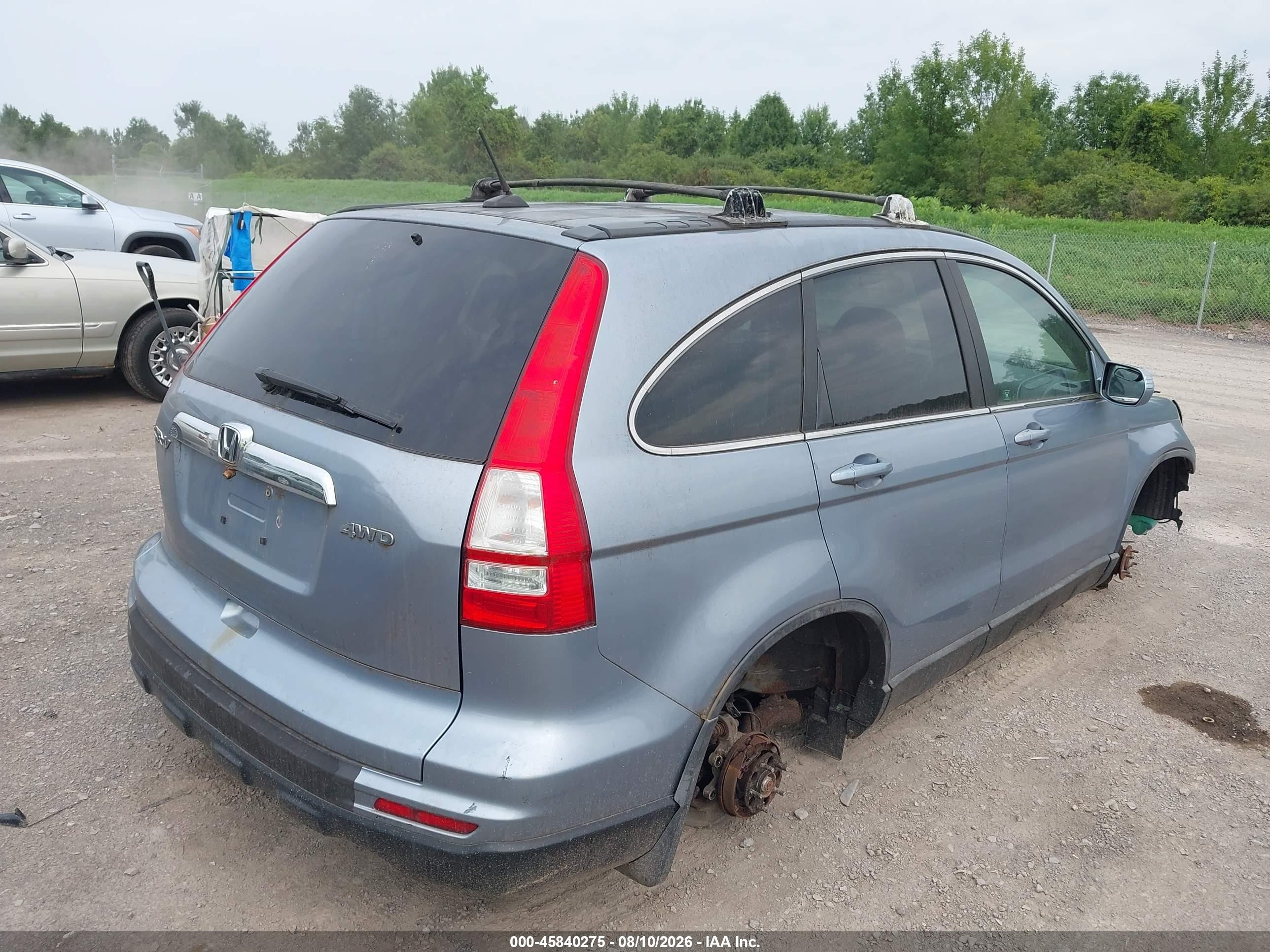 2010 Honda Cr-v Ex-l Blue vin: 5J6RE4H77AL020998