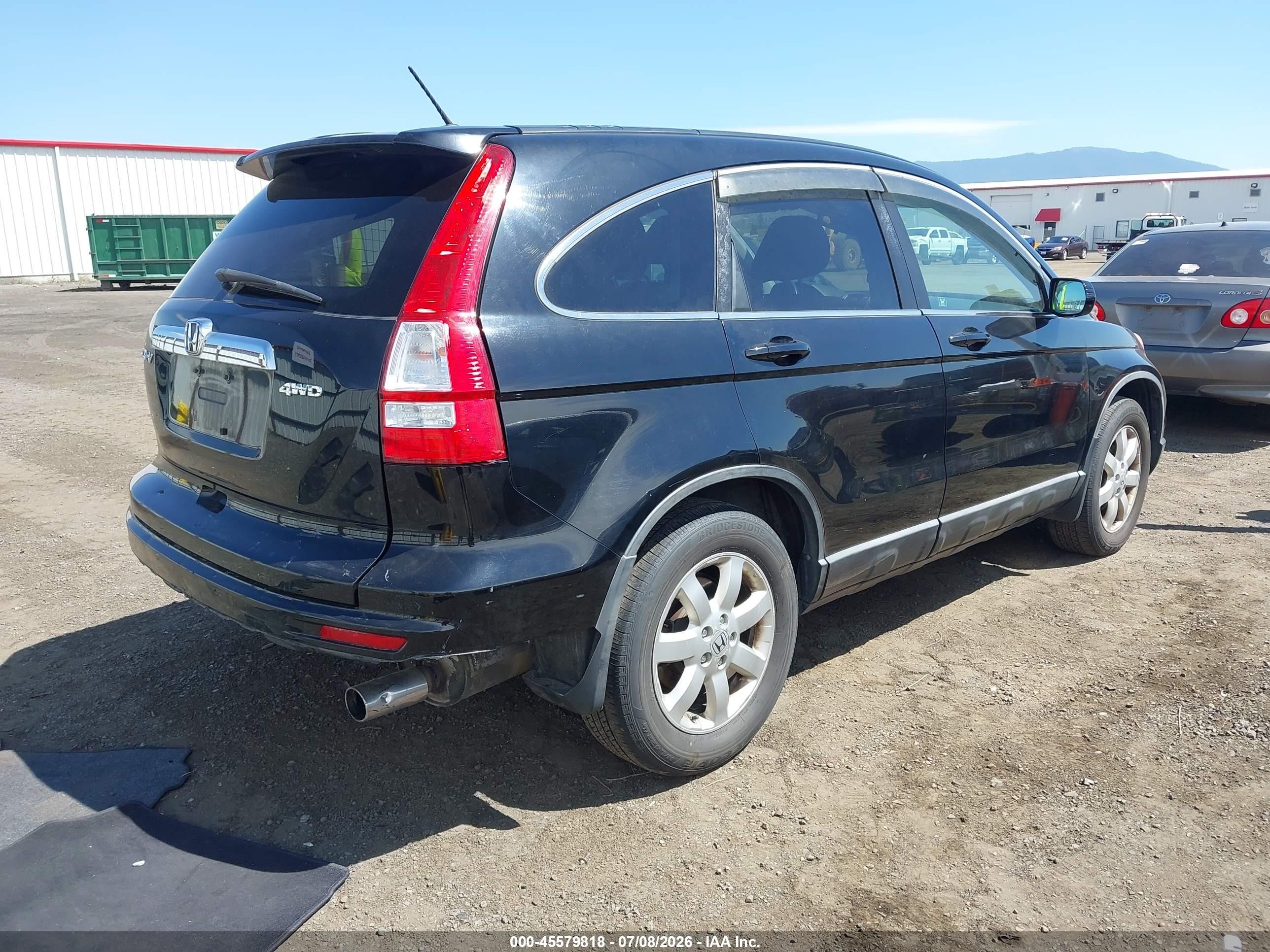 2010 Honda Cr-v Ex-l Black vin: 5J6RE4H77AL022265