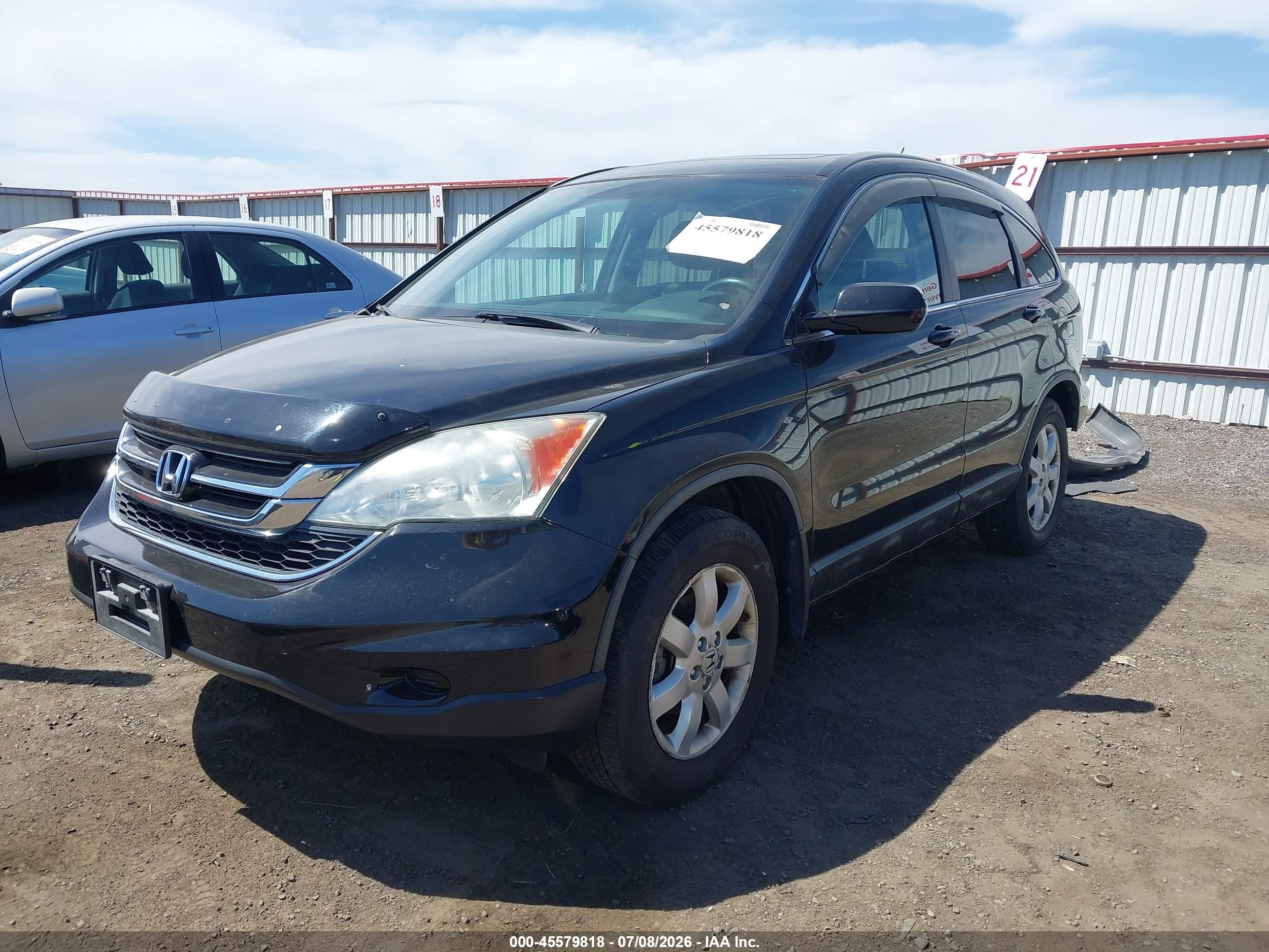 2010 Honda Cr-v Ex-l Black vin: 5J6RE4H77AL022265
