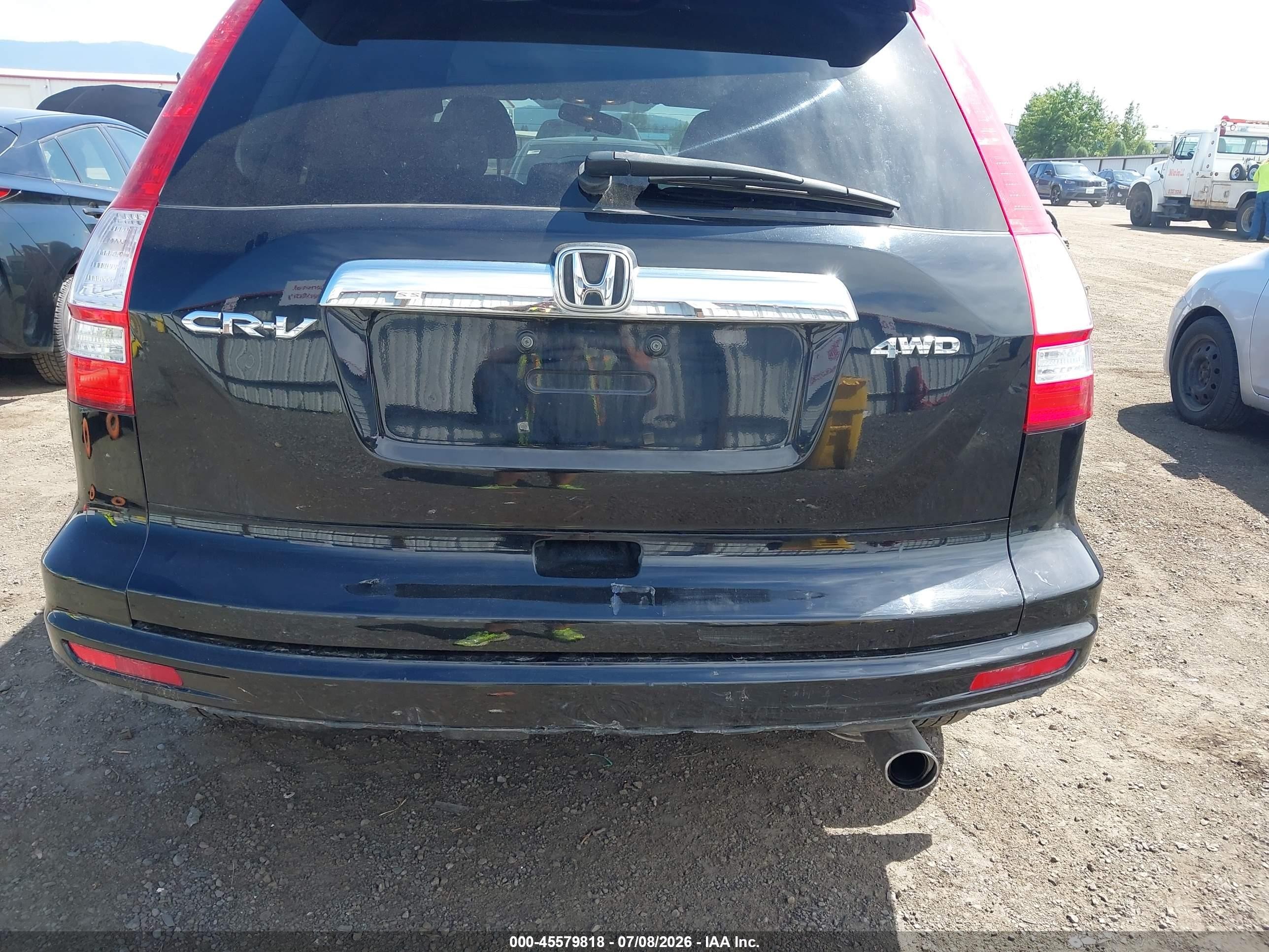2010 Honda Cr-v Ex-l Black vin: 5J6RE4H77AL022265