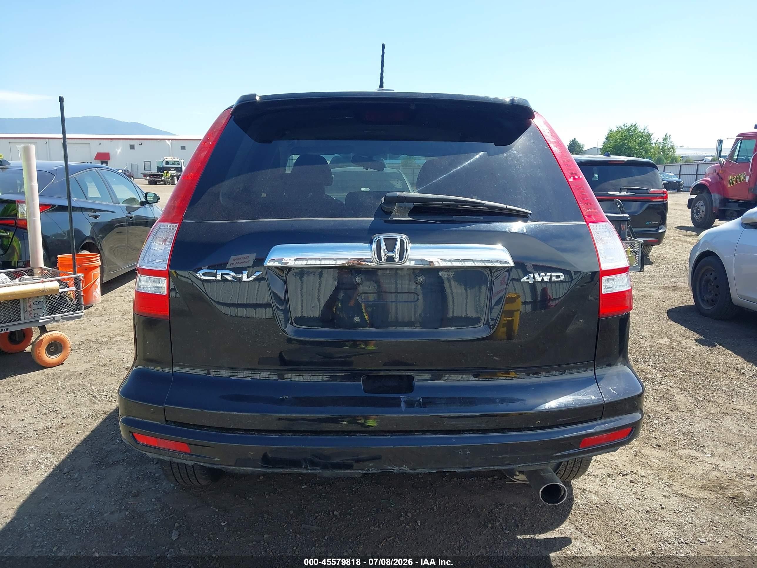 2010 Honda Cr-v Ex-l Black vin: 5J6RE4H77AL022265