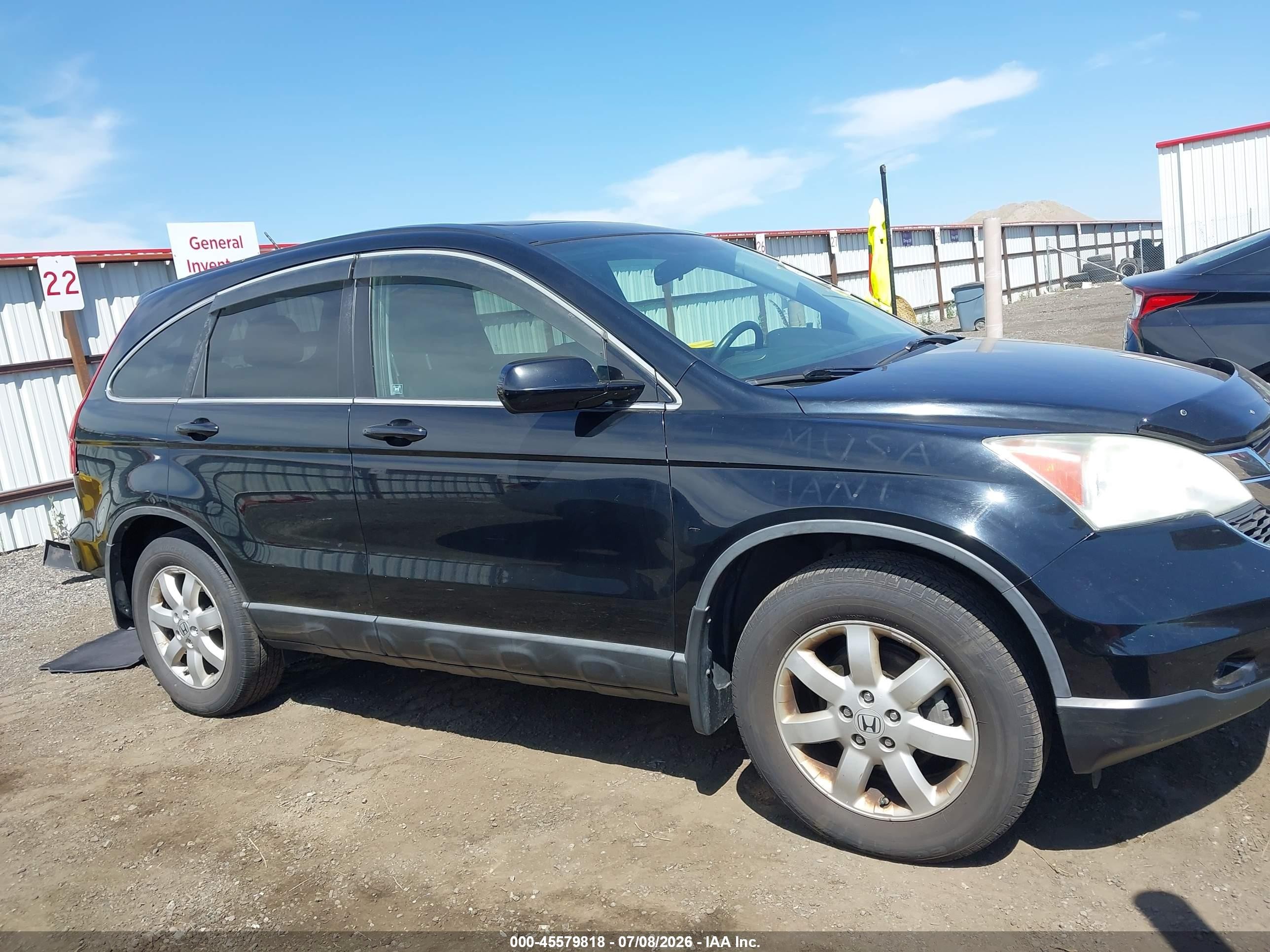 2010 Honda Cr-v Ex-l Black vin: 5J6RE4H77AL022265