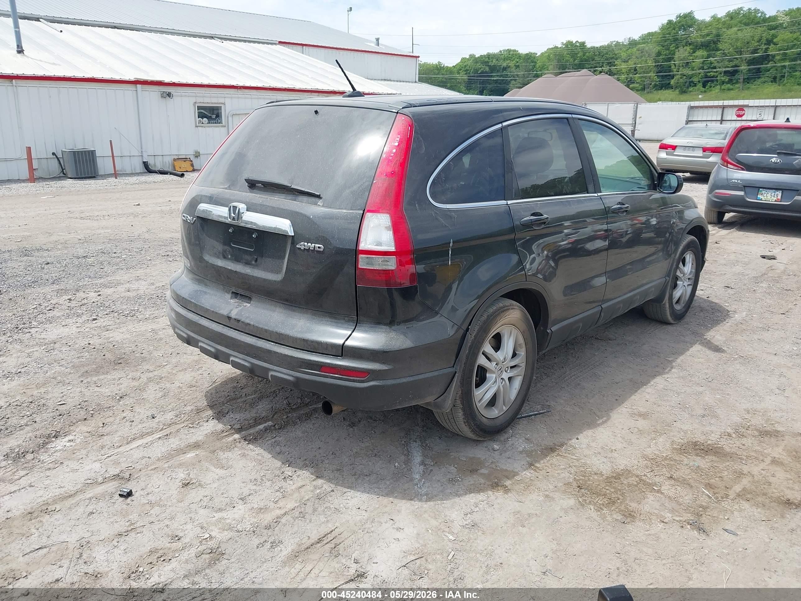 2010 Honda Cr-v Ex-l Black vin: 5J6RE4H77AL028115