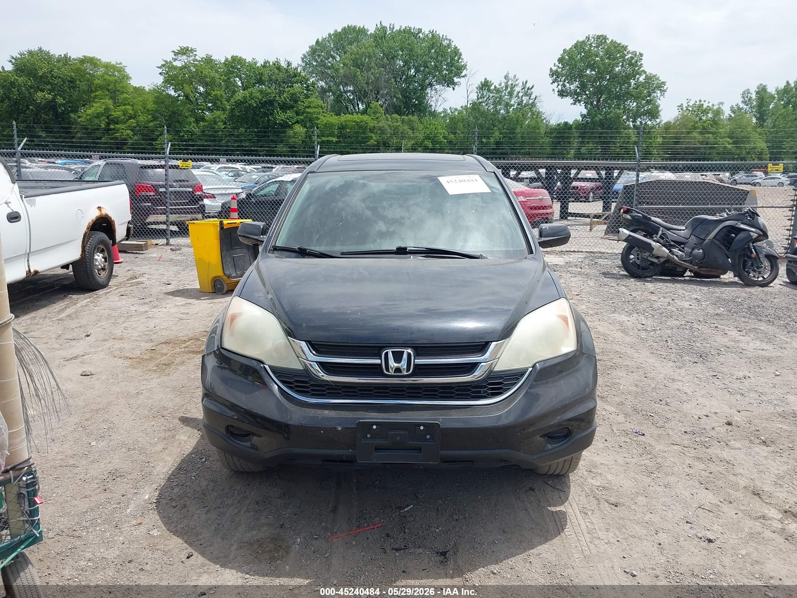 2010 Honda Cr-v Ex-l Black vin: 5J6RE4H77AL028115