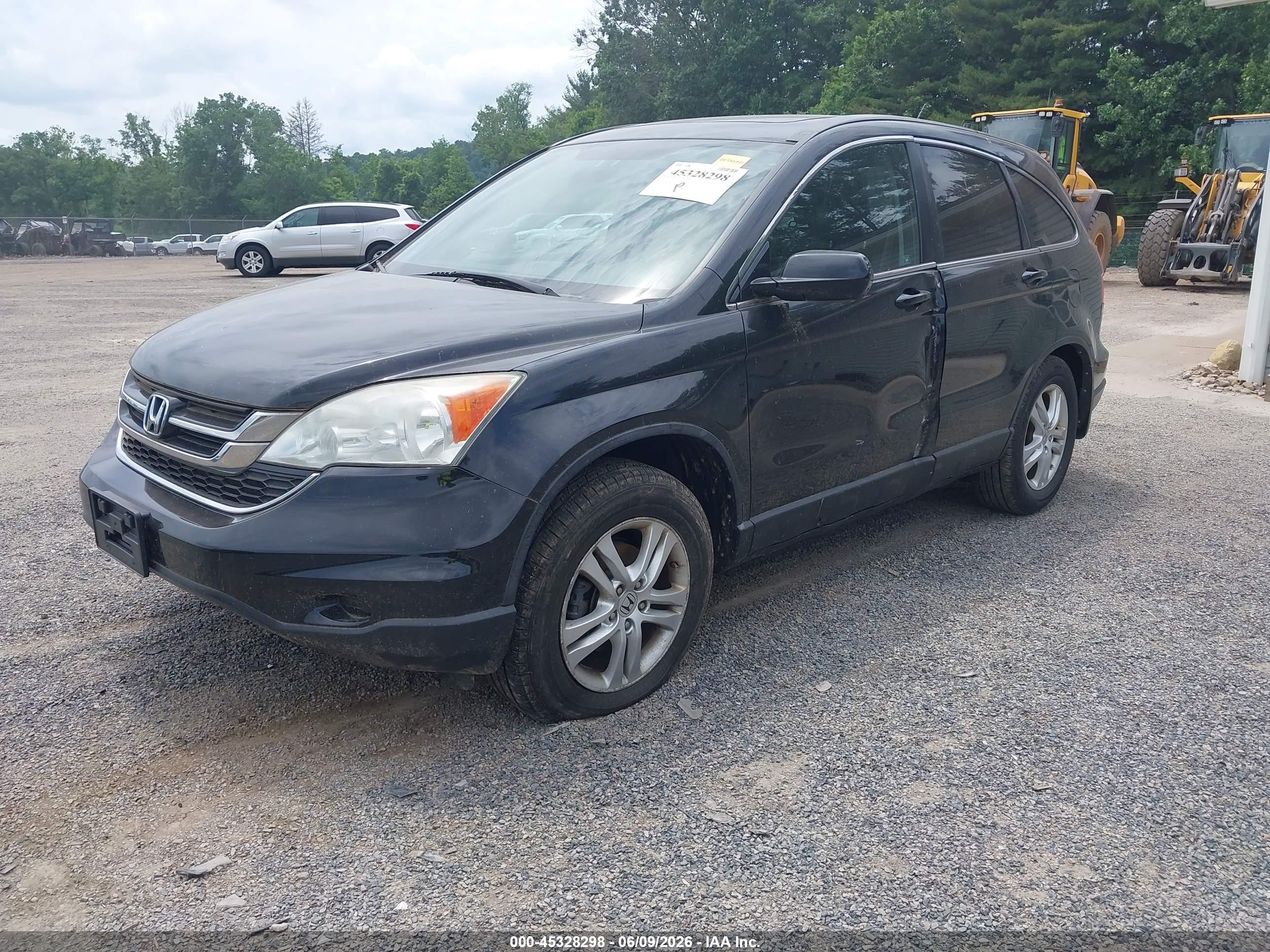 2010 Honda Cr-v Ex-l Black vin: 5J6RE4H77AL033220