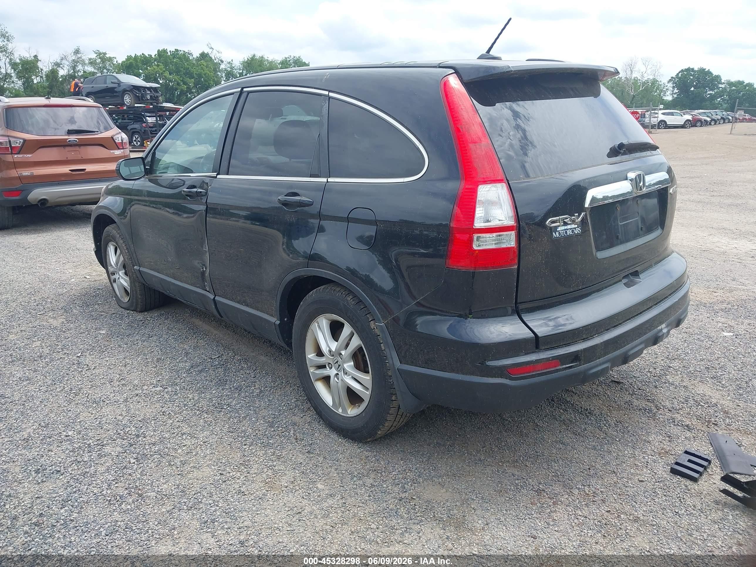 2010 Honda Cr-v Ex-l Black vin: 5J6RE4H77AL033220