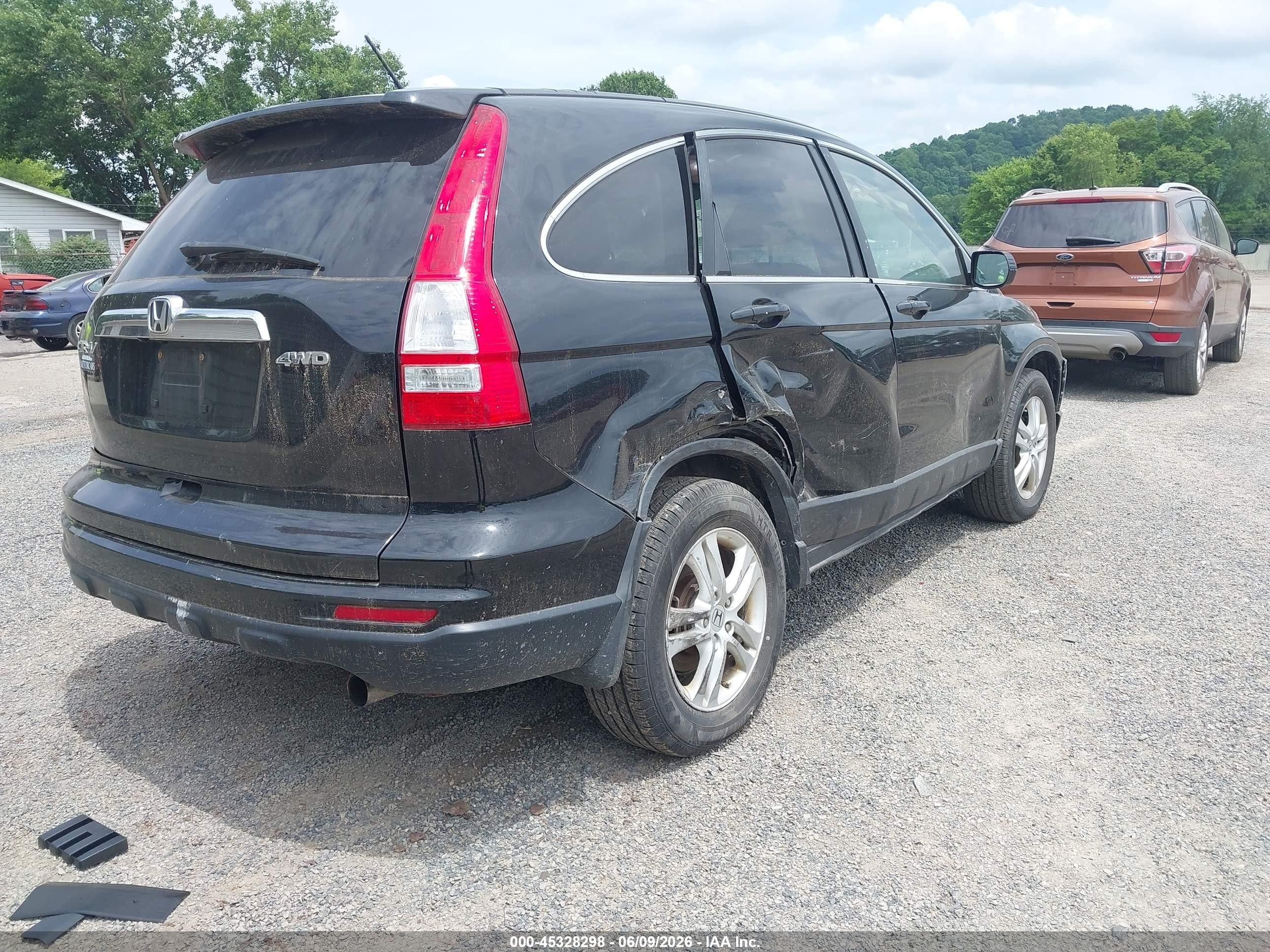 2010 Honda Cr-v Ex-l Black vin: 5J6RE4H77AL033220